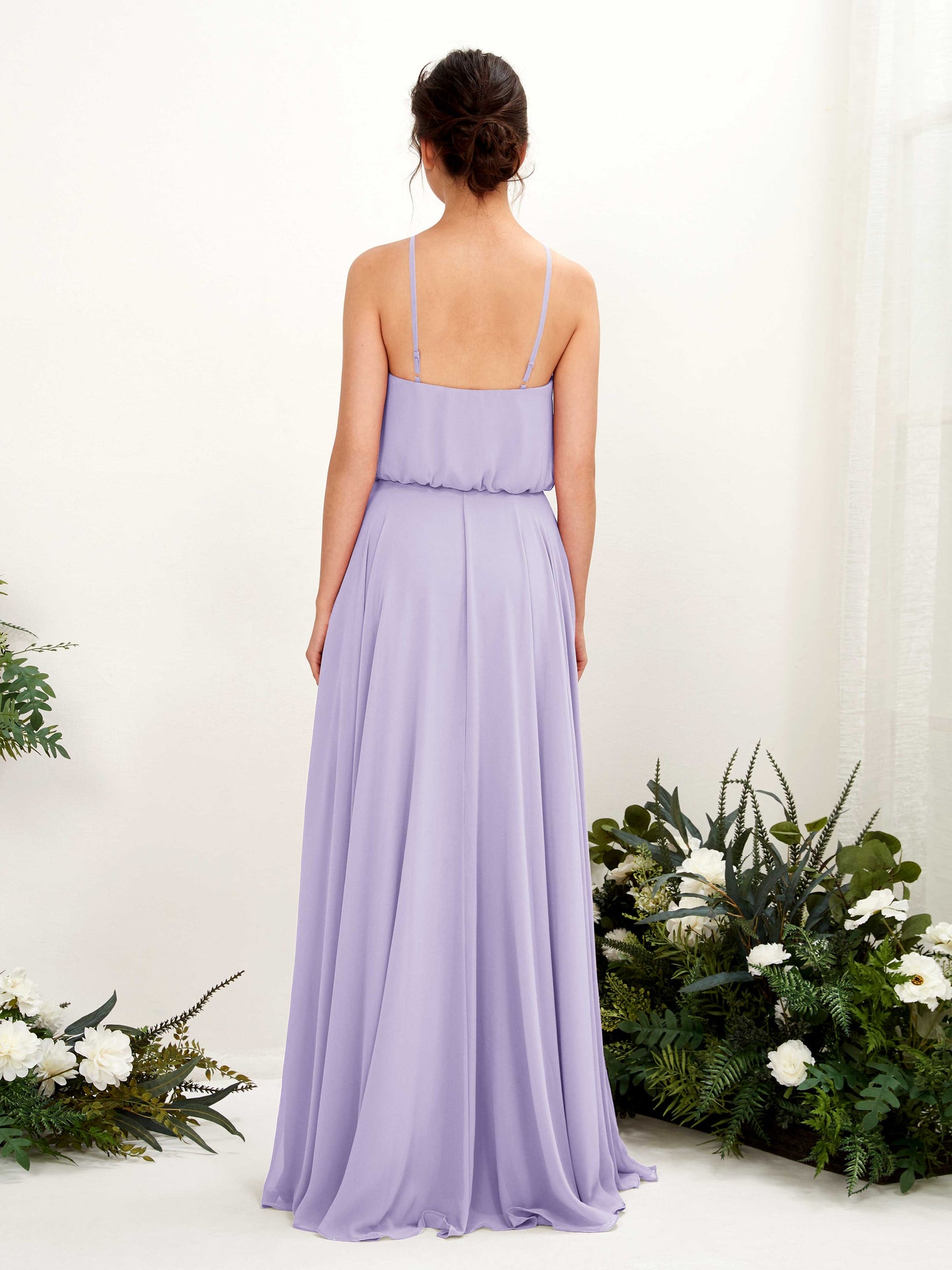 Alva Lilac Halter Maxi Dress