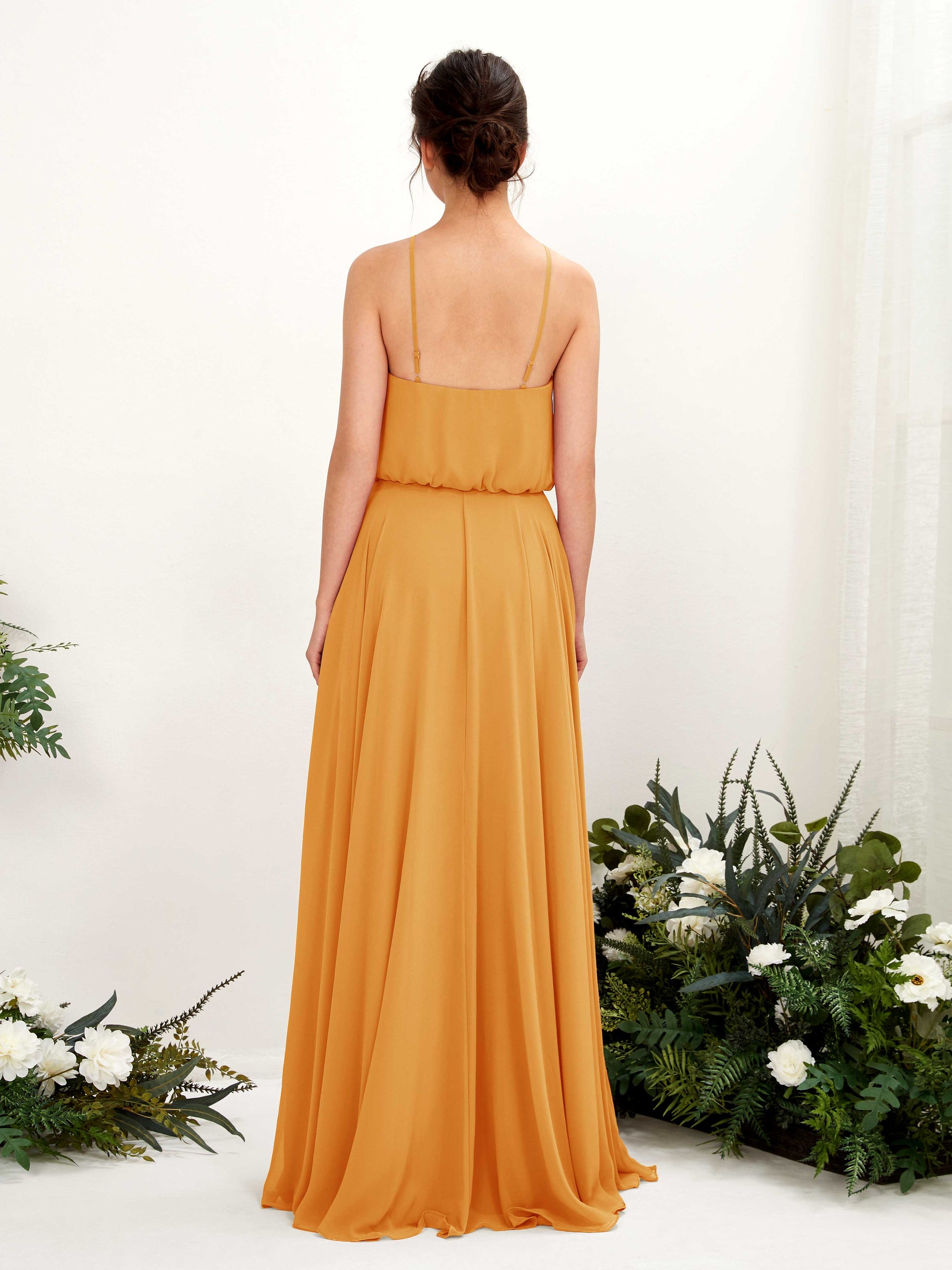 Alva Mango Halter Maxi Dress