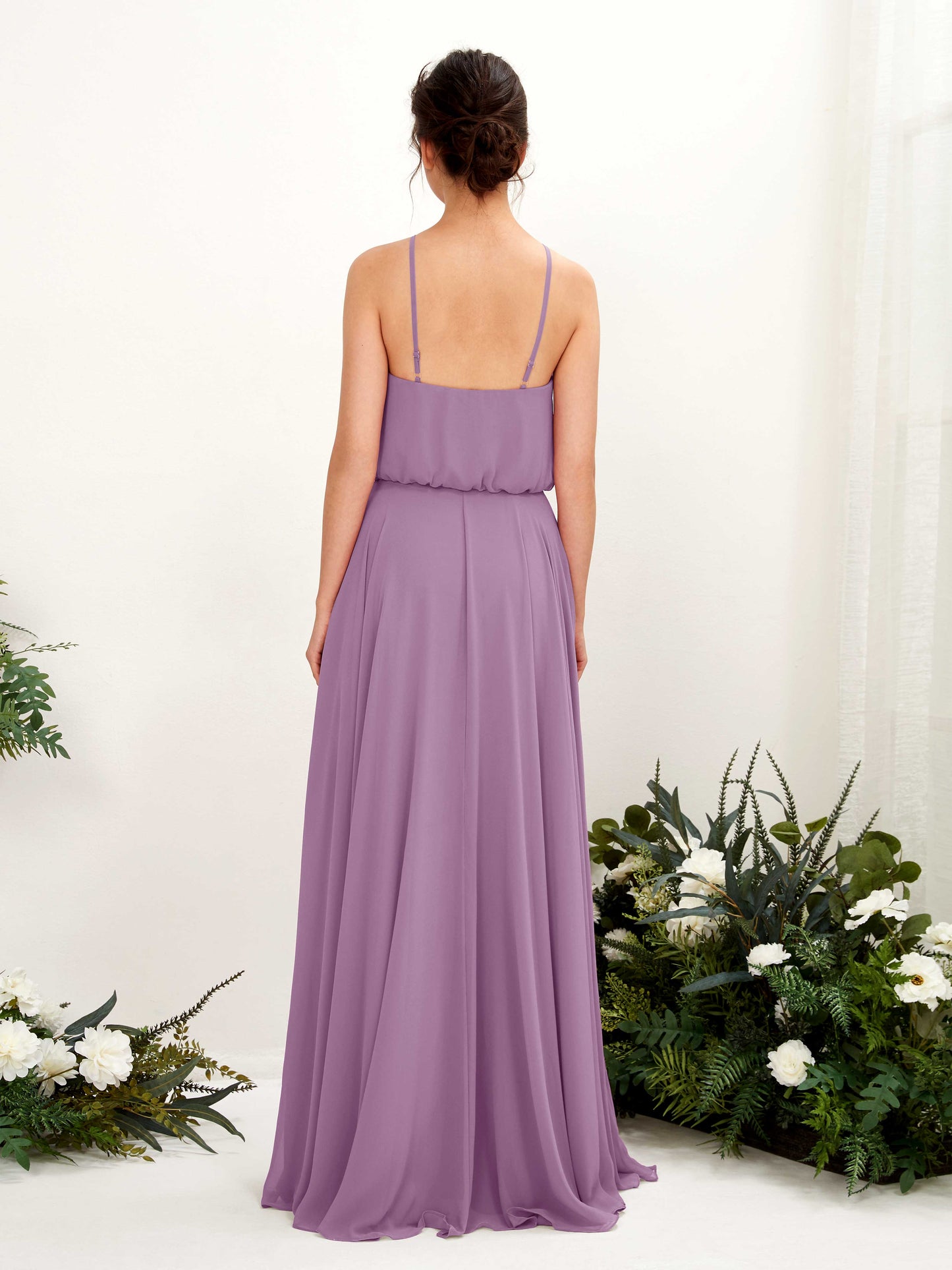 Alva Orchid Mist Halter Maxi Dress