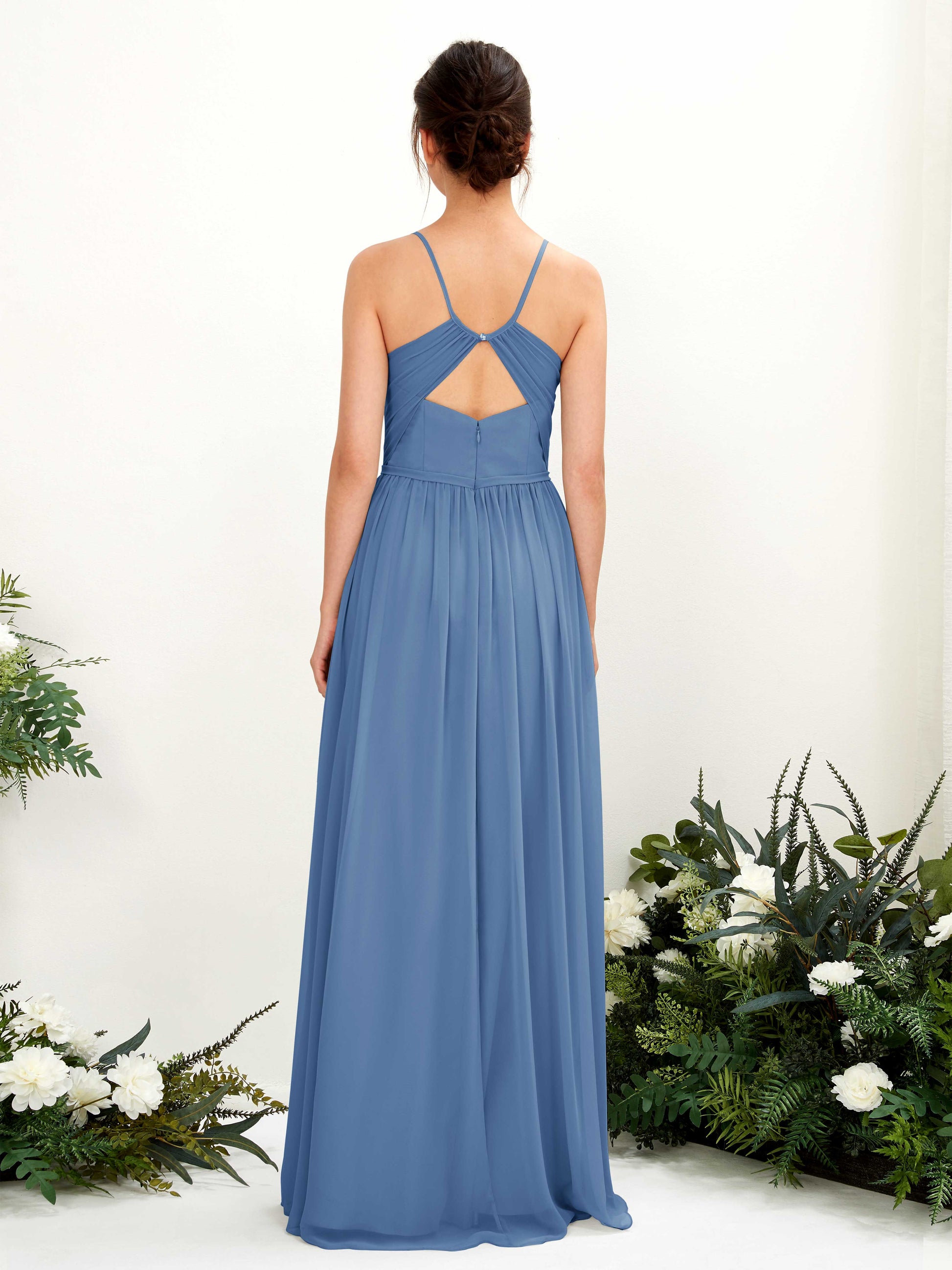 Angela Dusty Blue Sleeveless Maxi Dress