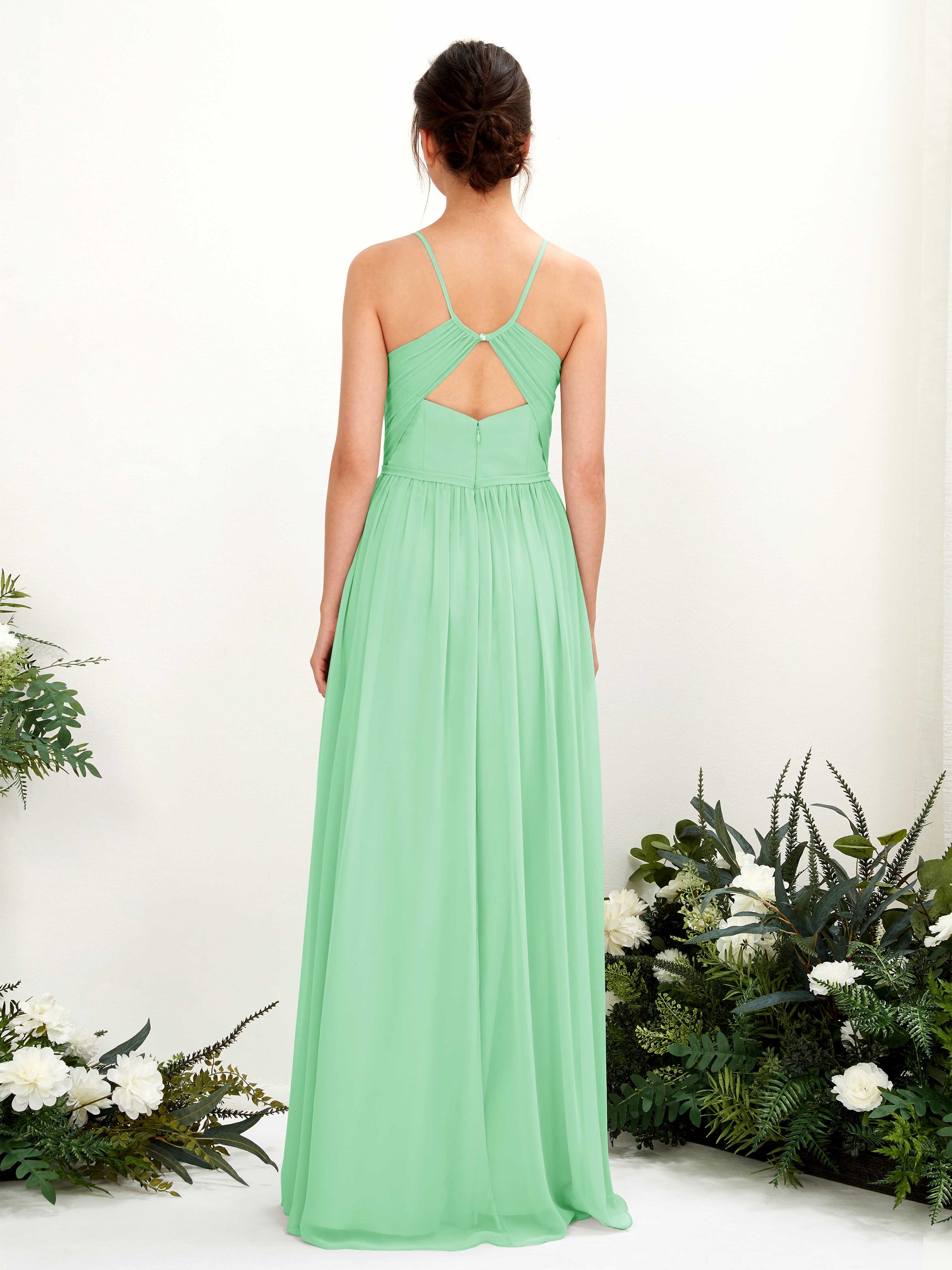 Angela Mint Green Sleeveless Maxi Dress