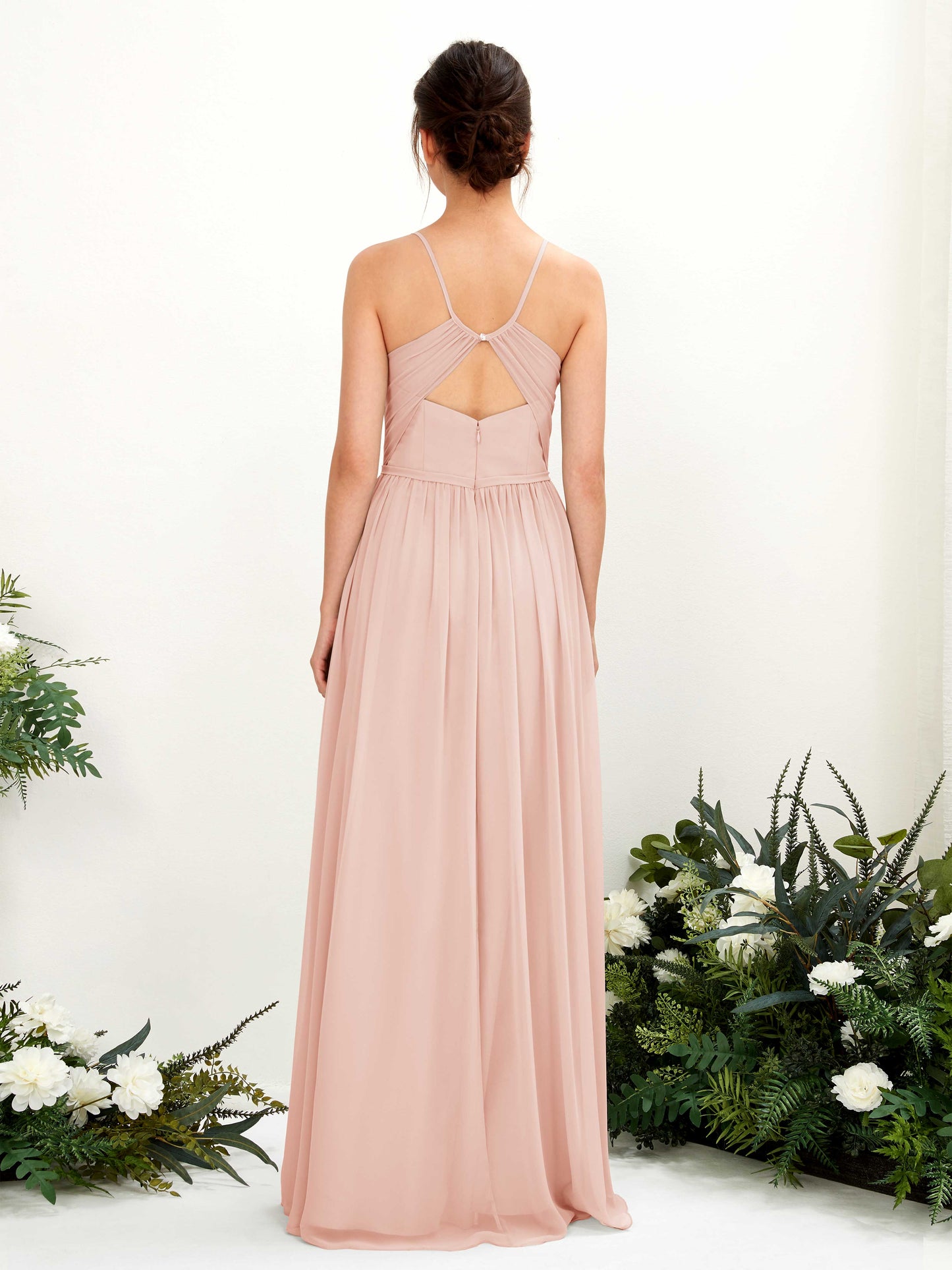 Angela Pearl Pink Sleeveless Maxi Dress