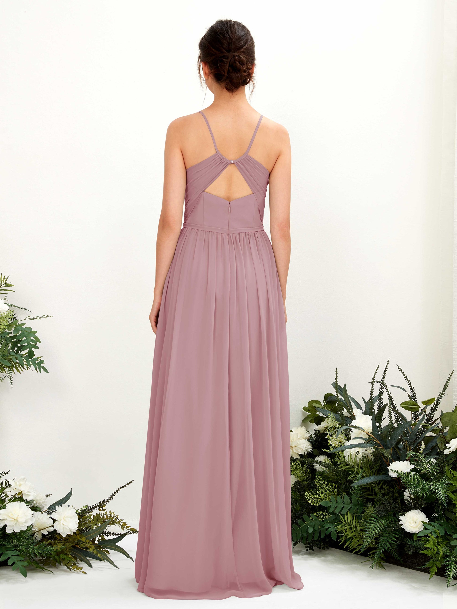 Angela Vintage Mauve Sleeveless Maxi Dress