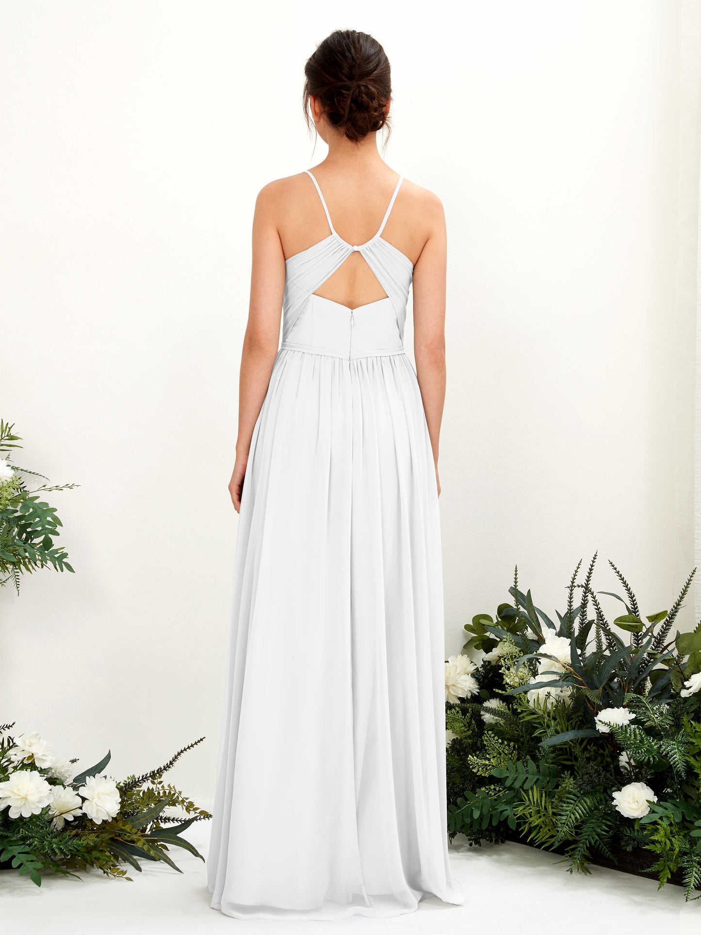 Angela White Sleeveless Maxi Dress