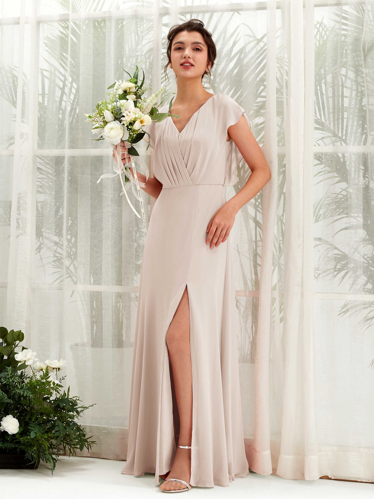 Annie Champagne Maxi Dress