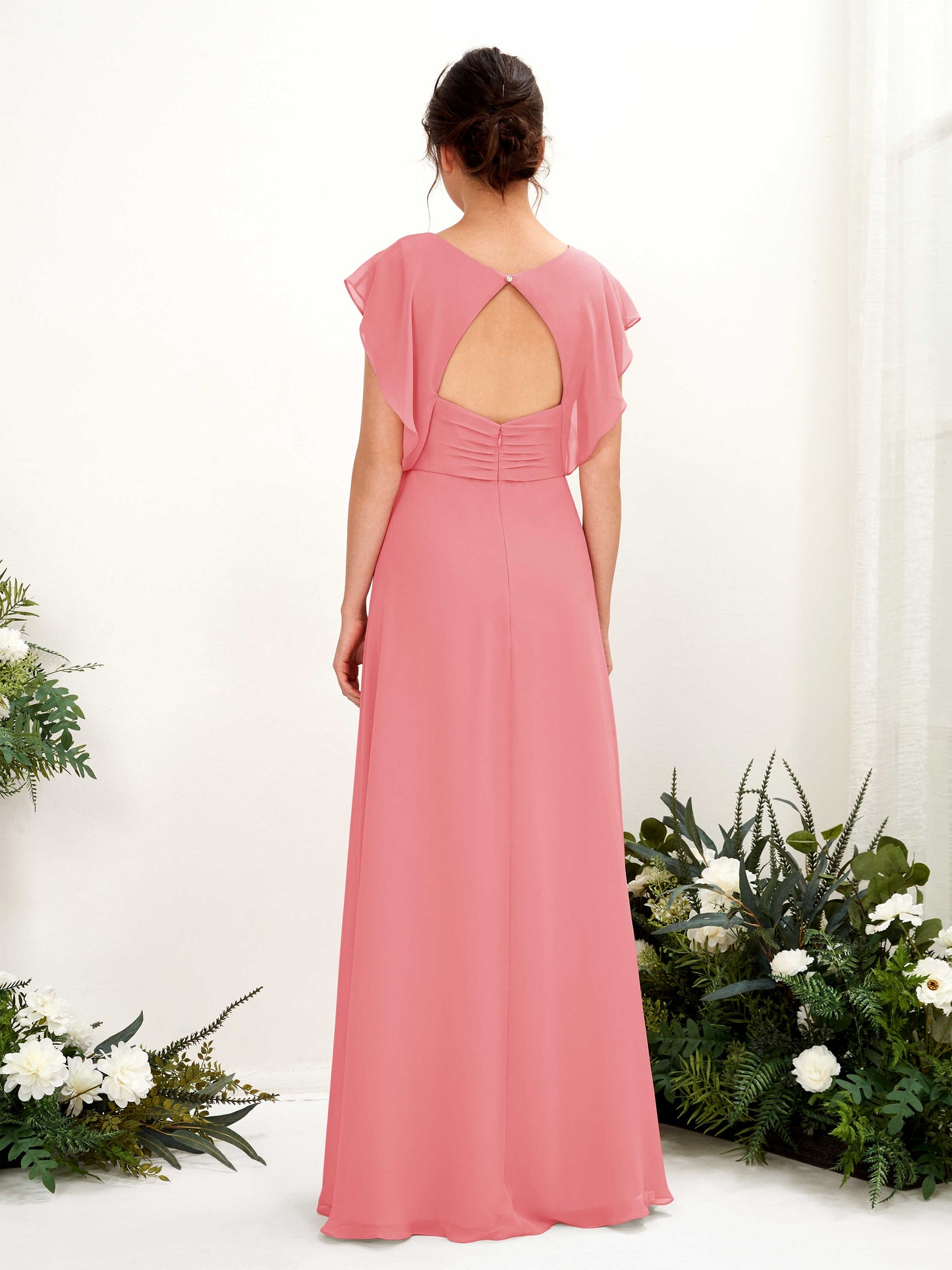 Annie Coral Pink Maxi Dress