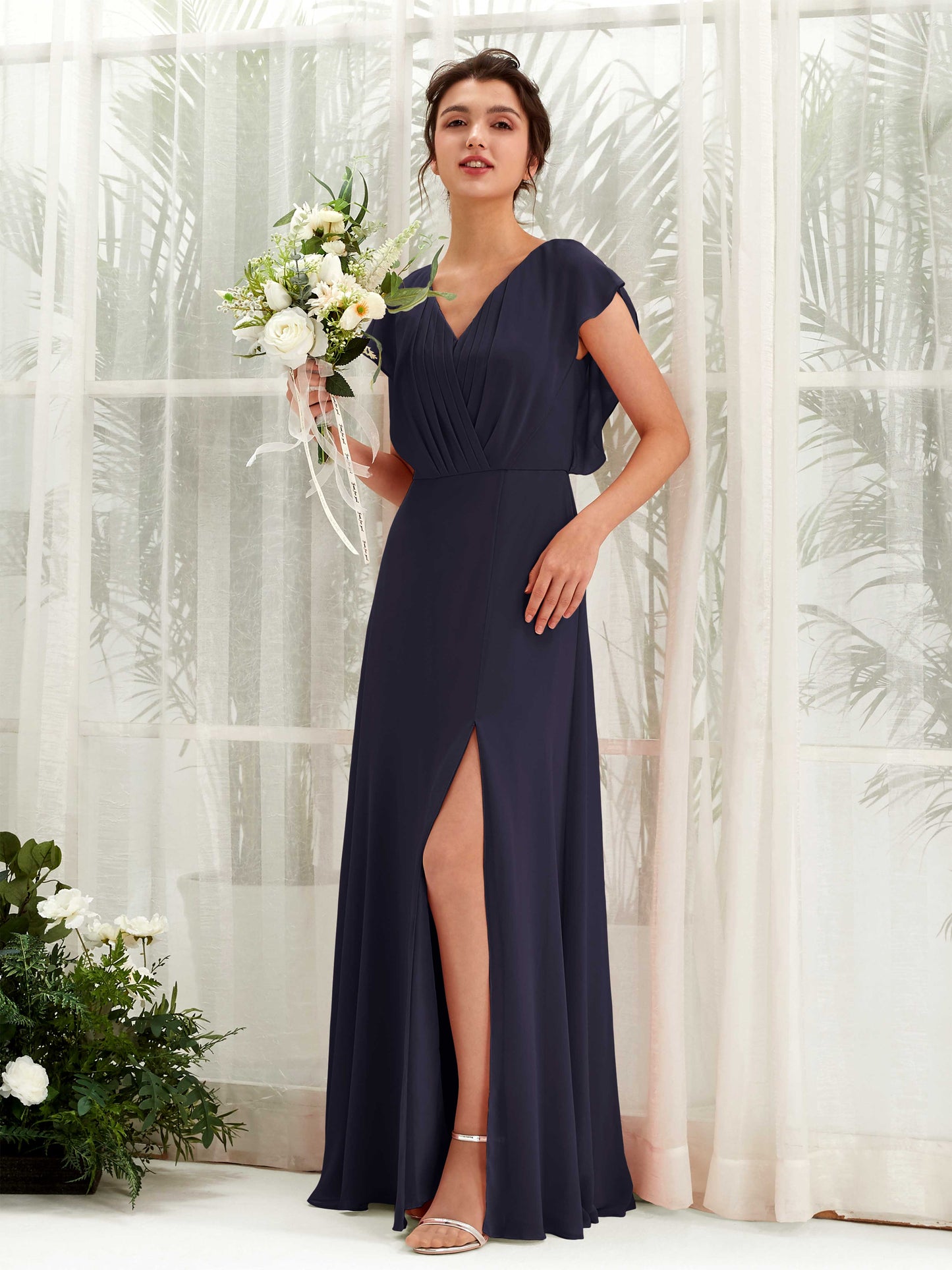 Annie Dark Navy Maxi Dress