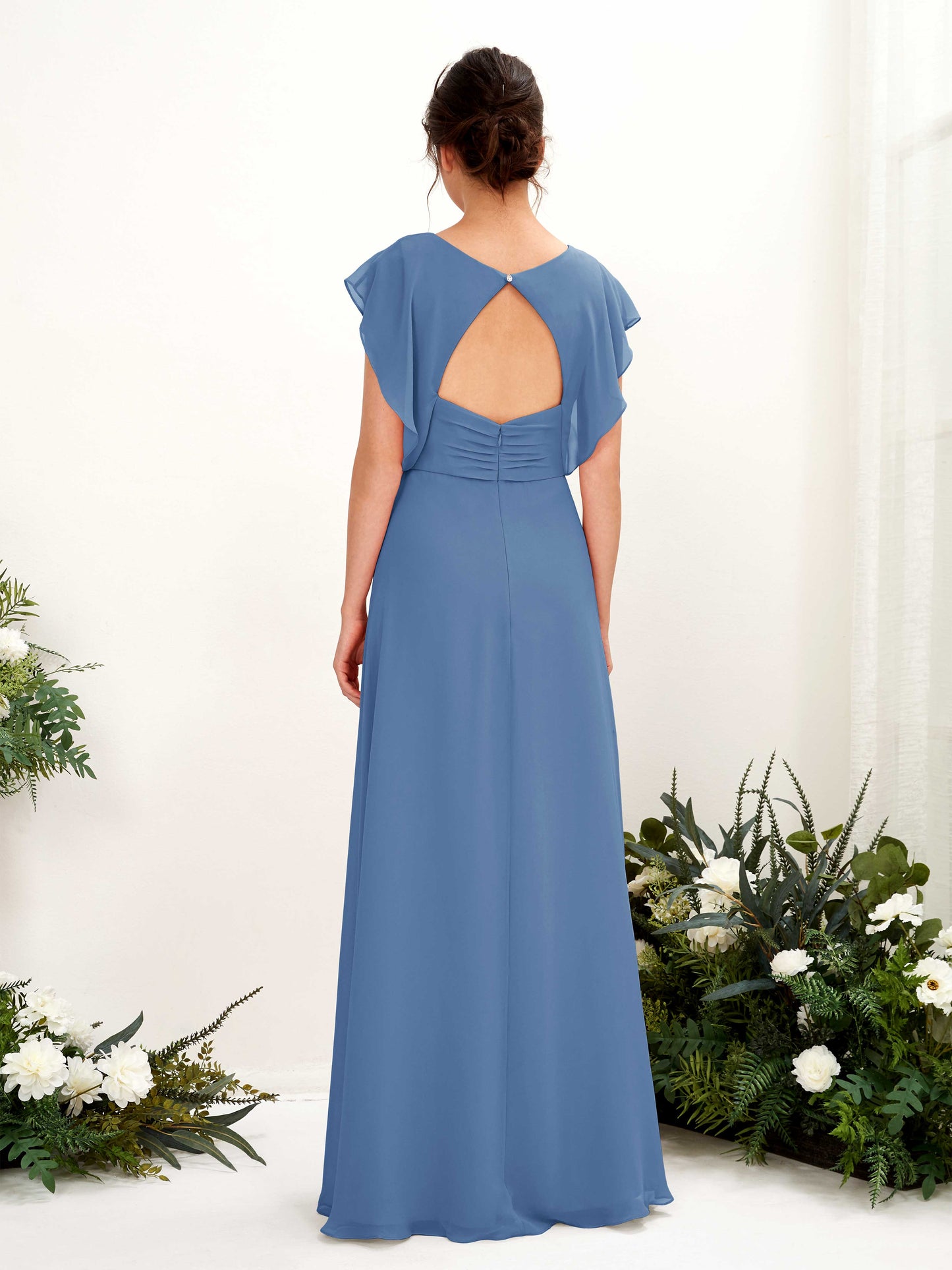 Annie Dusty Blue Maxi Dress