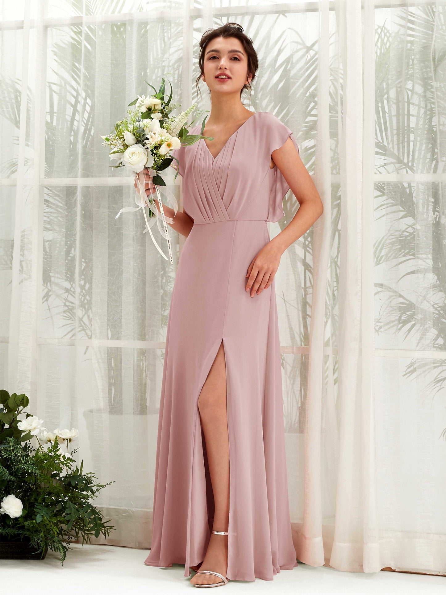 Annie Dusty Rose Maxi Dress