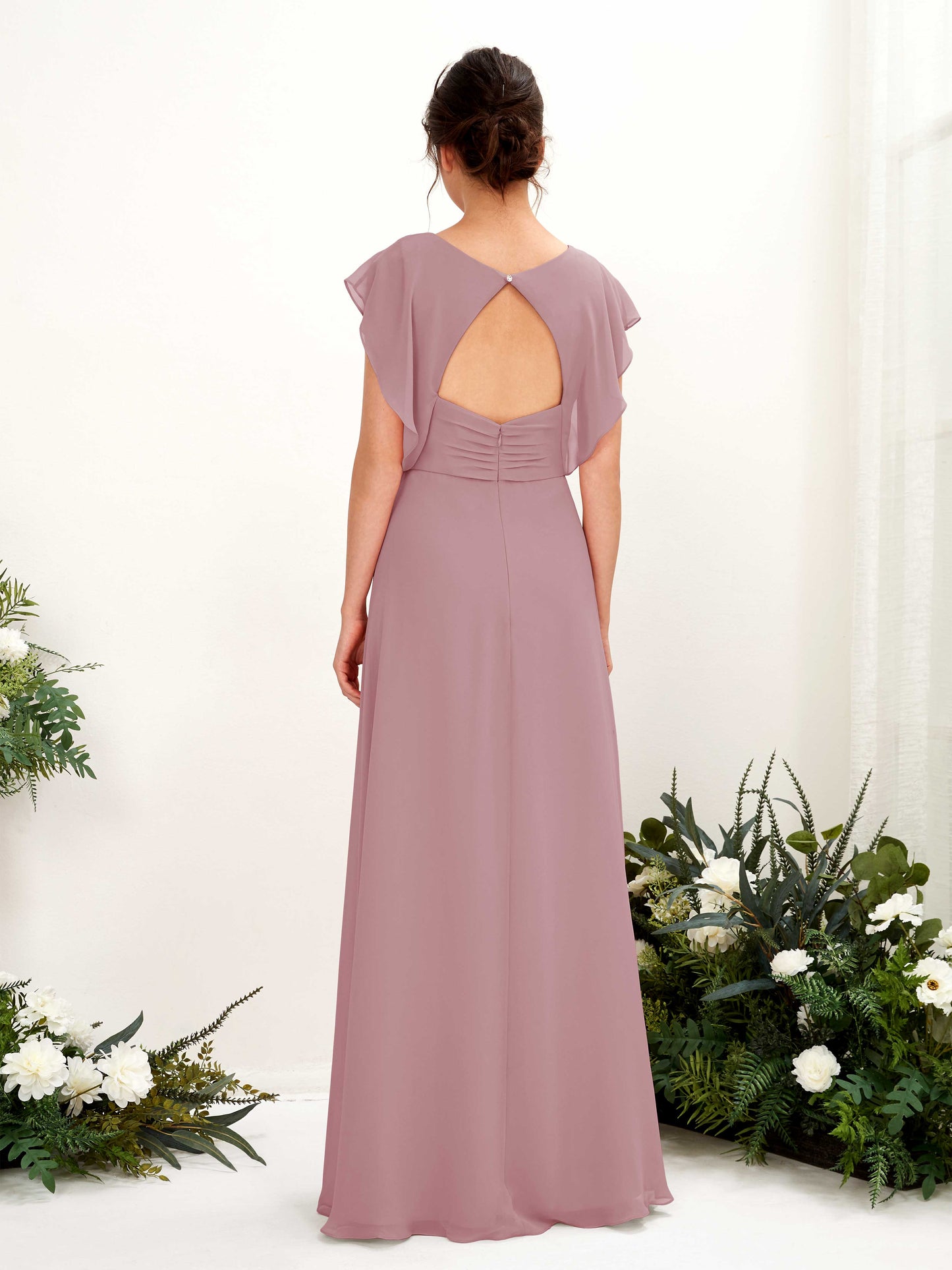 Annie Vintage Mauve Maxi Dress