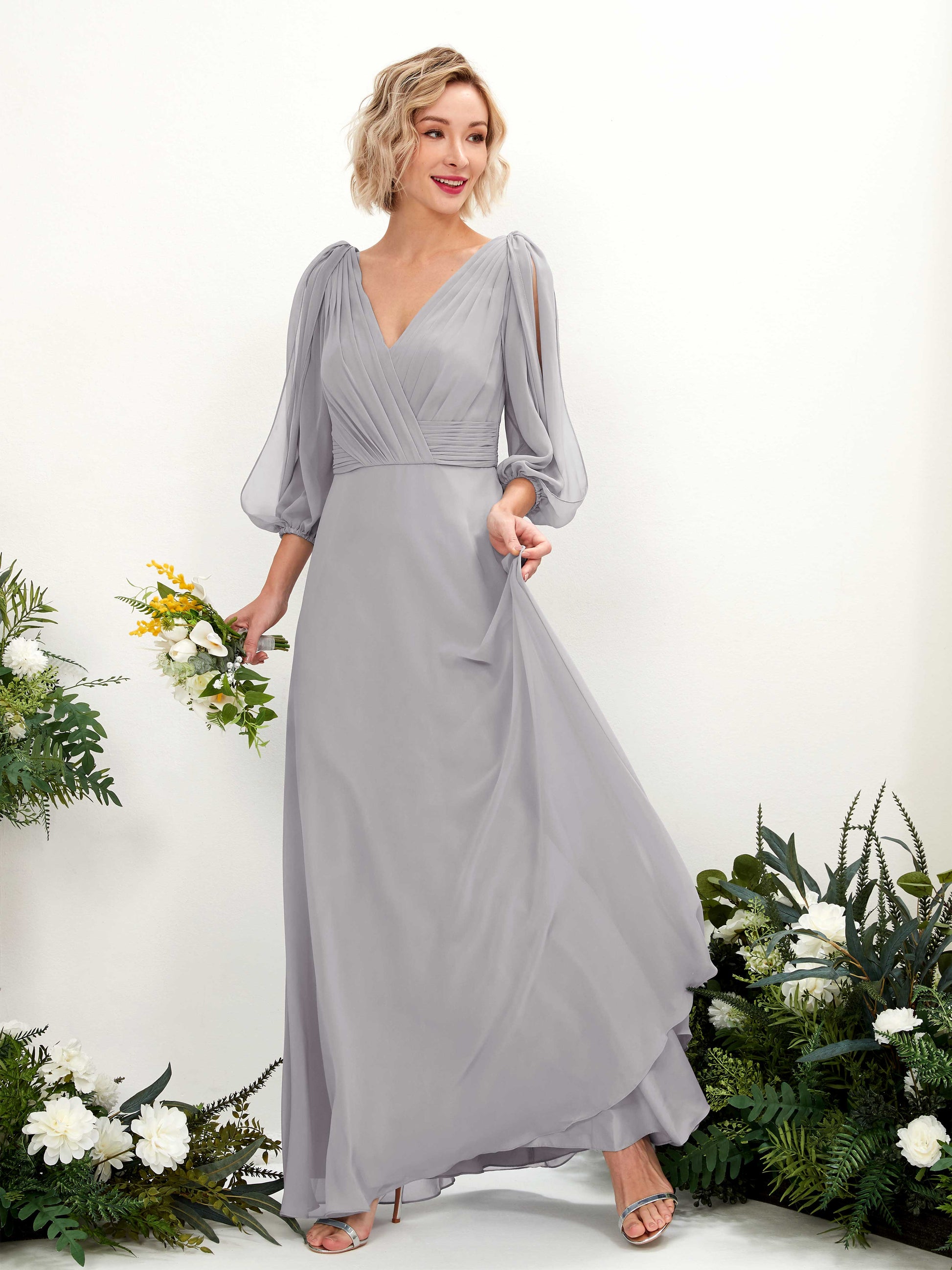 Antonia Dove Long Sleeve Maxi Dress