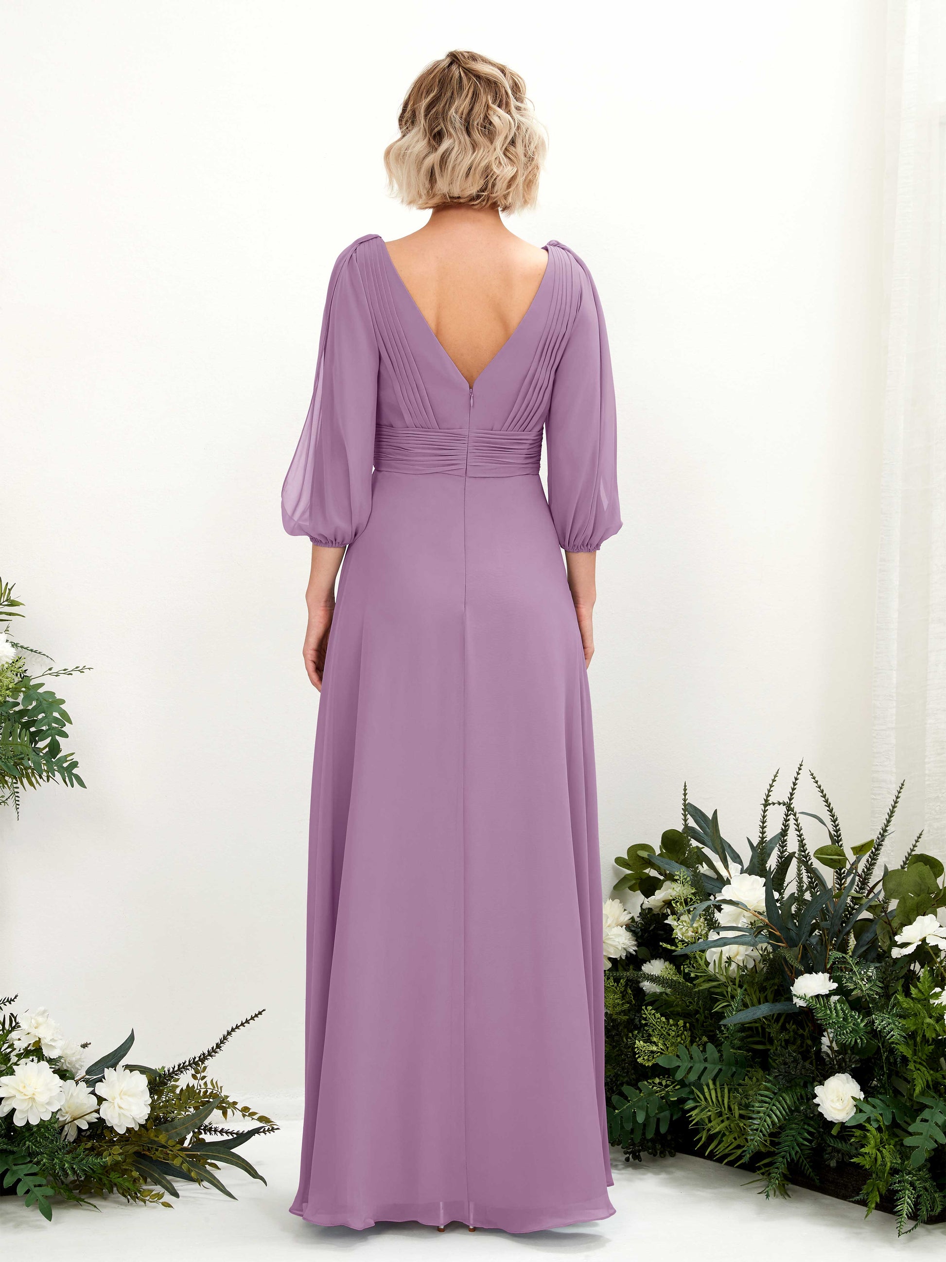 Antonia Orchid Mist Long Sleeve Maxi Dress