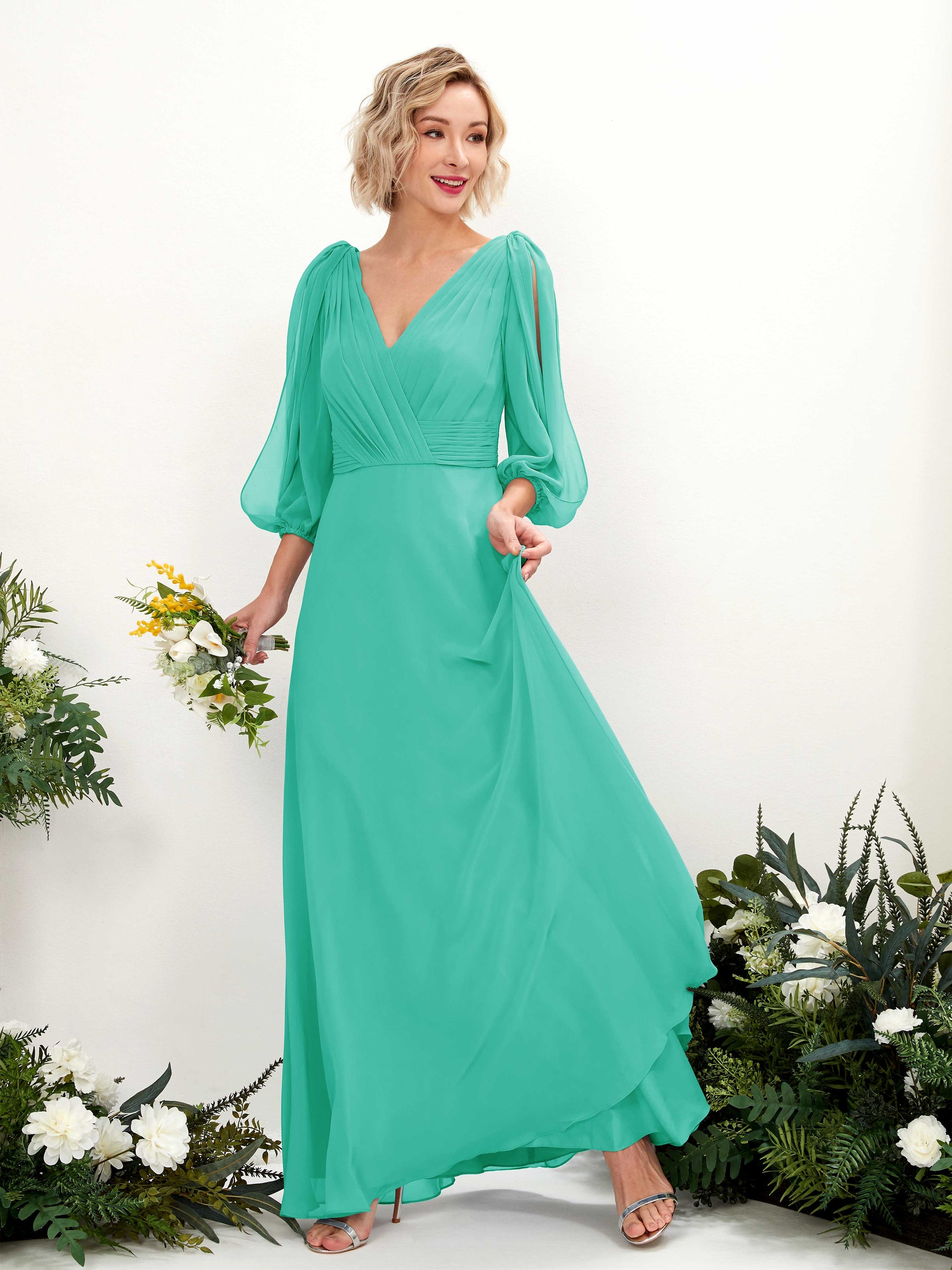 Antonia Tiffany Long Sleeve Maxi Dress