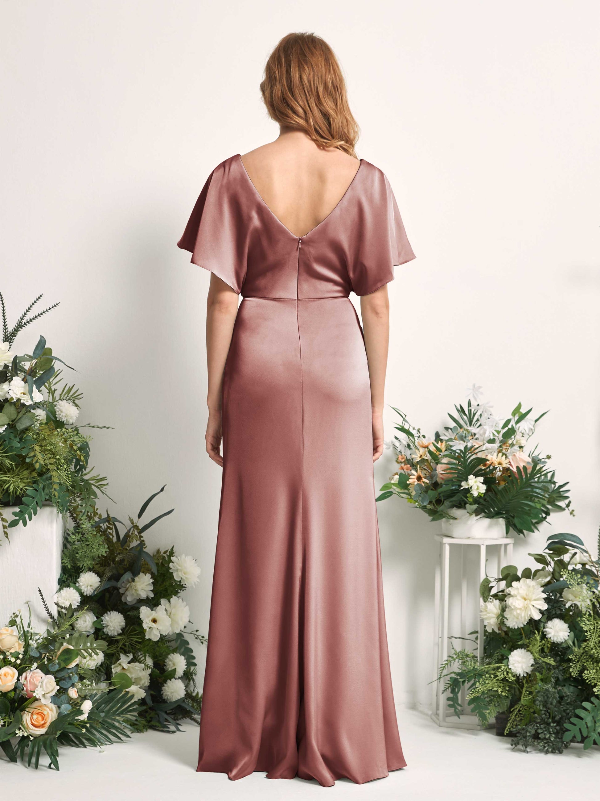 Bailey Desert Rose Satin Maxi Dress