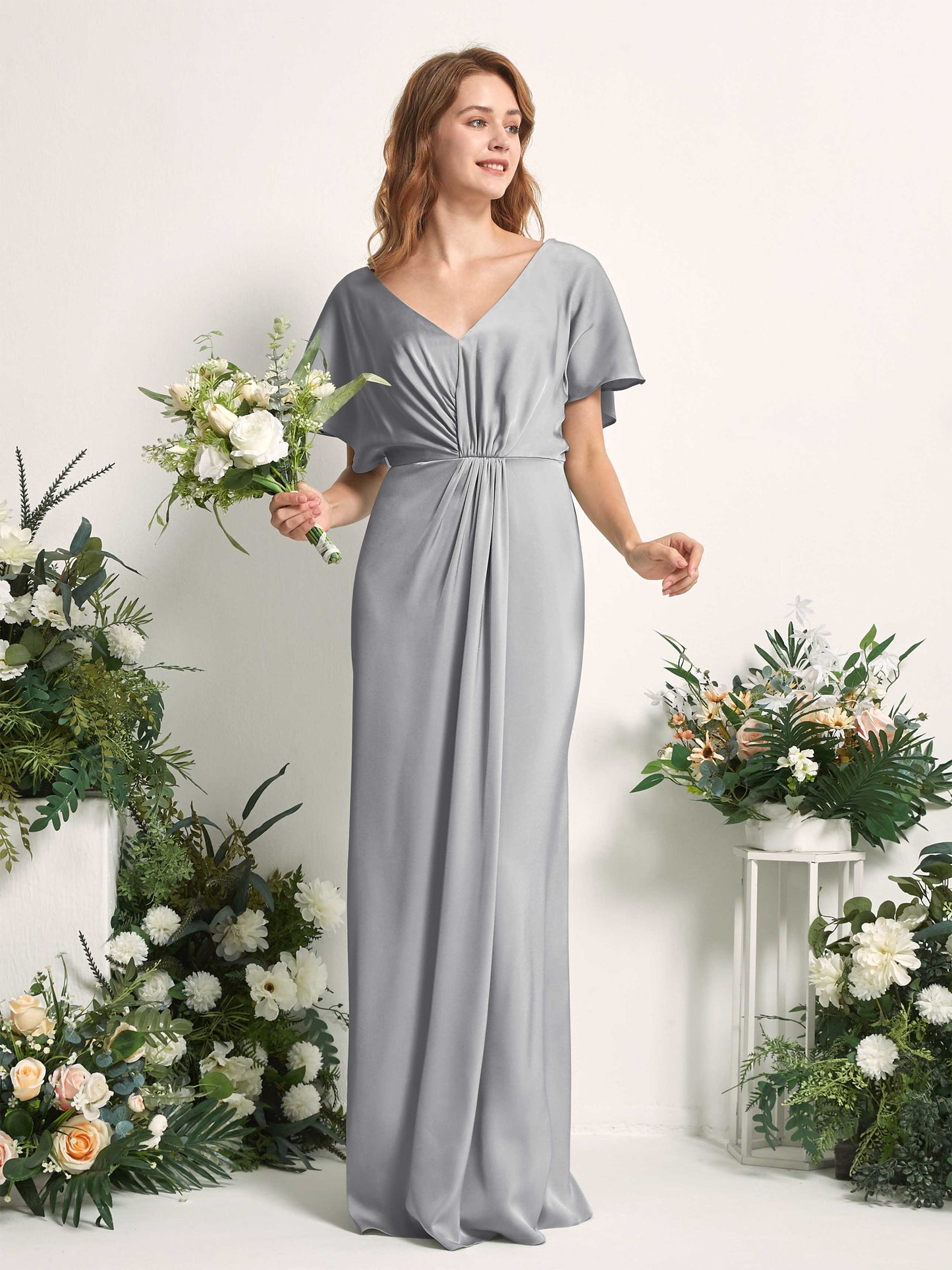 Bailey Dove Satin Maxi Dress