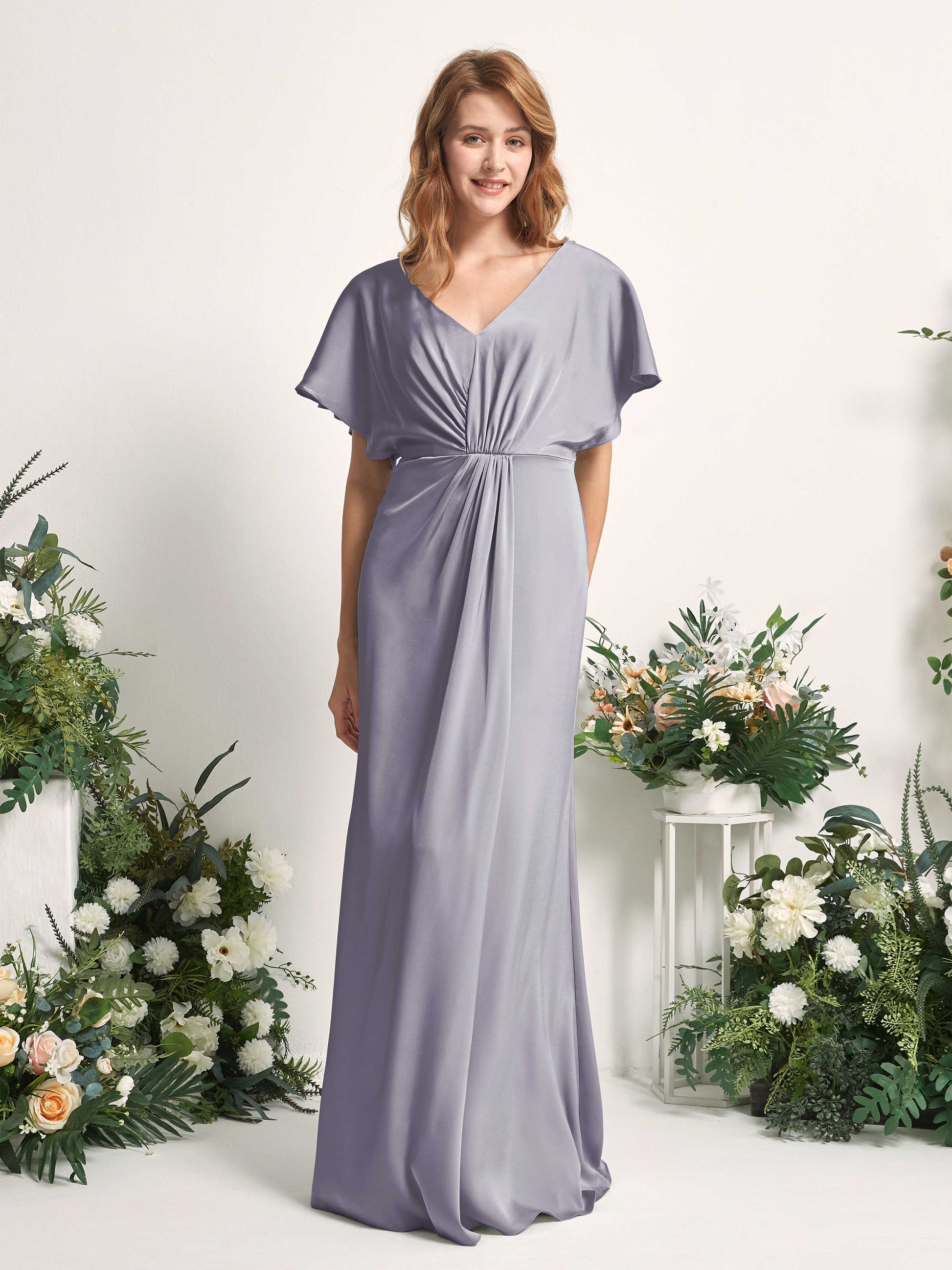 Bailey Purple Haze Satin Maxi Dress