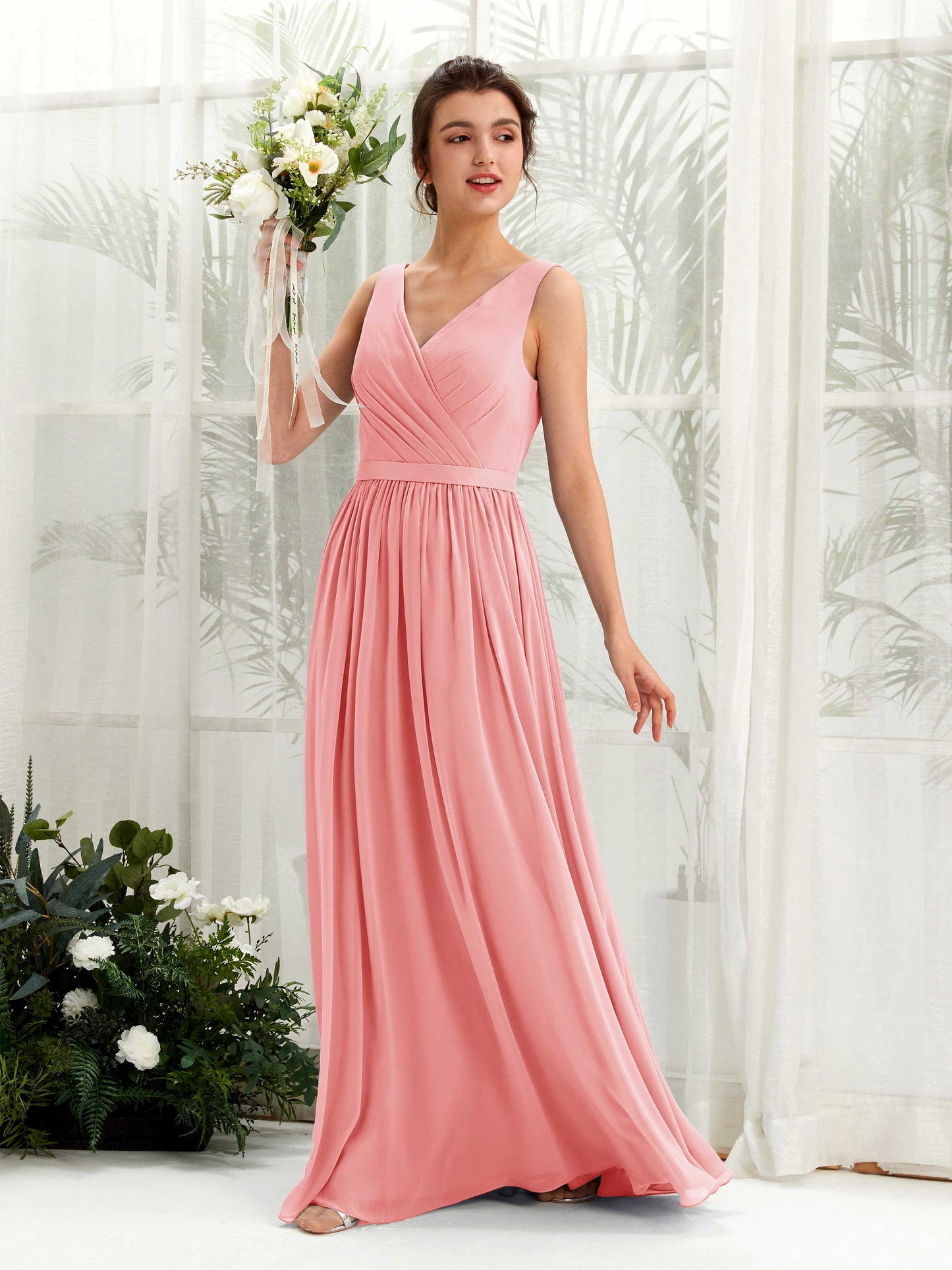 Barbara Ballet Pink Sleeveless Maxi Dress