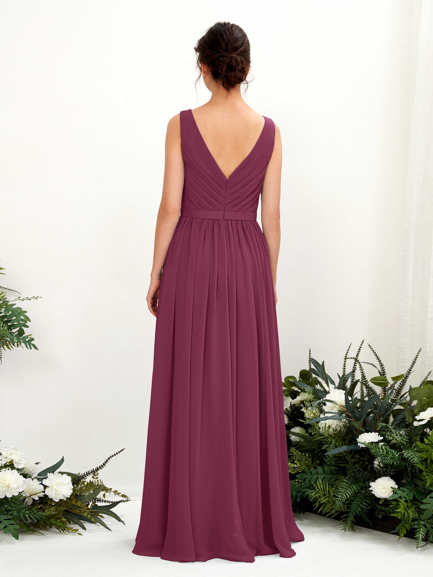 Barbara Chianti Sleeveless Maxi Dress