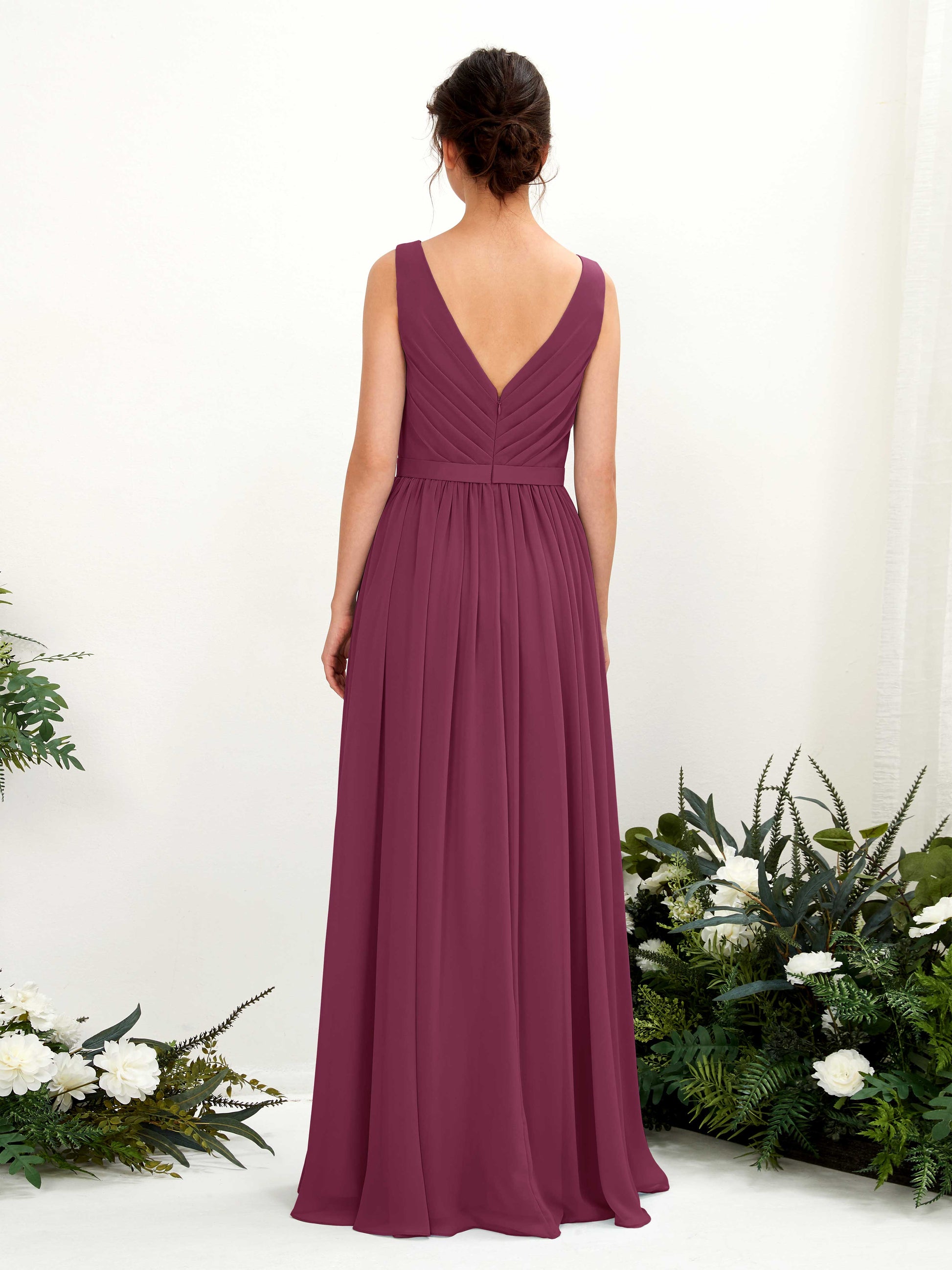 Barbara Chianti Sleeveless Maxi Dress