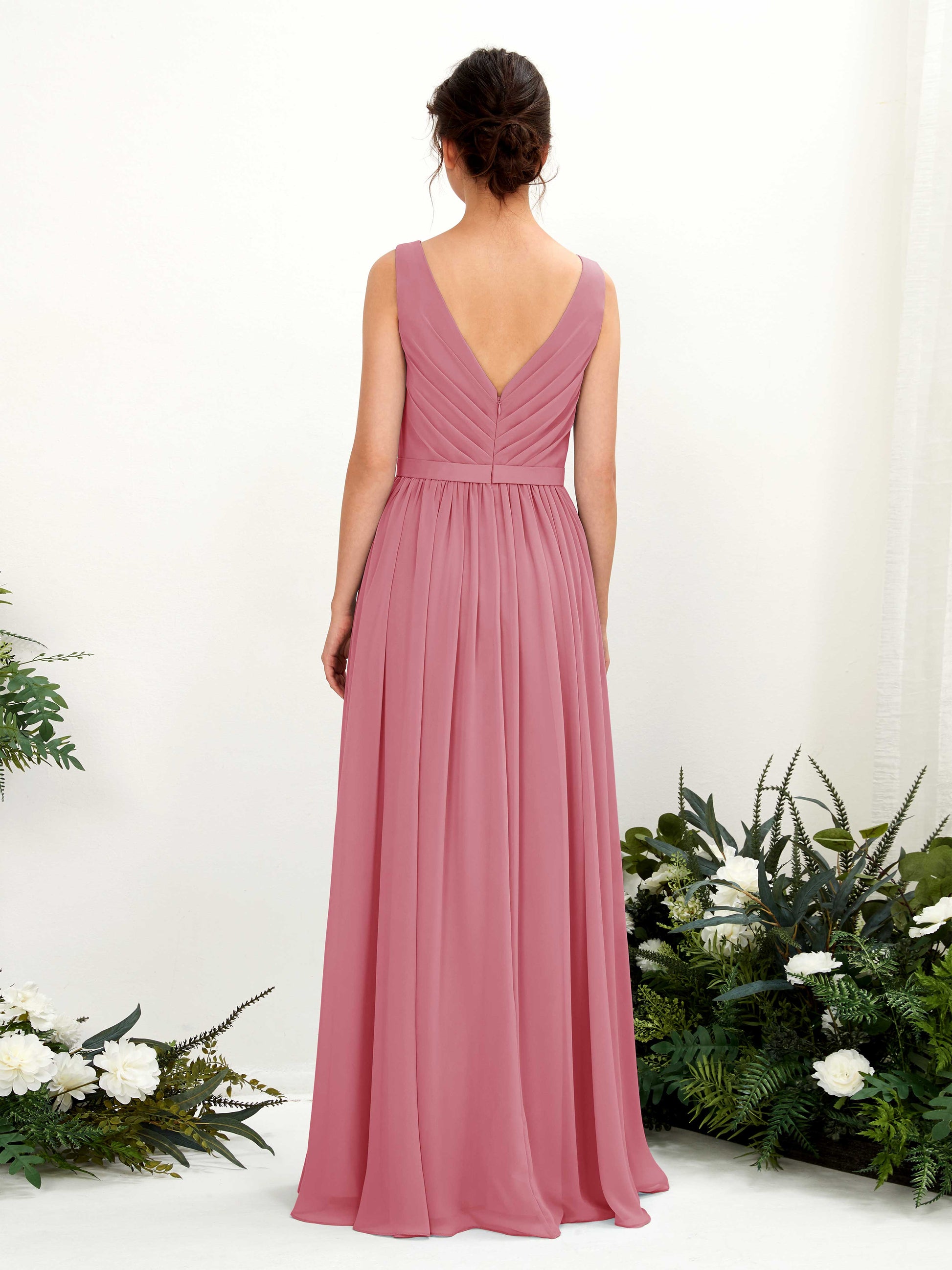 Barbara Desert Rose Sleeveless Maxi Dress