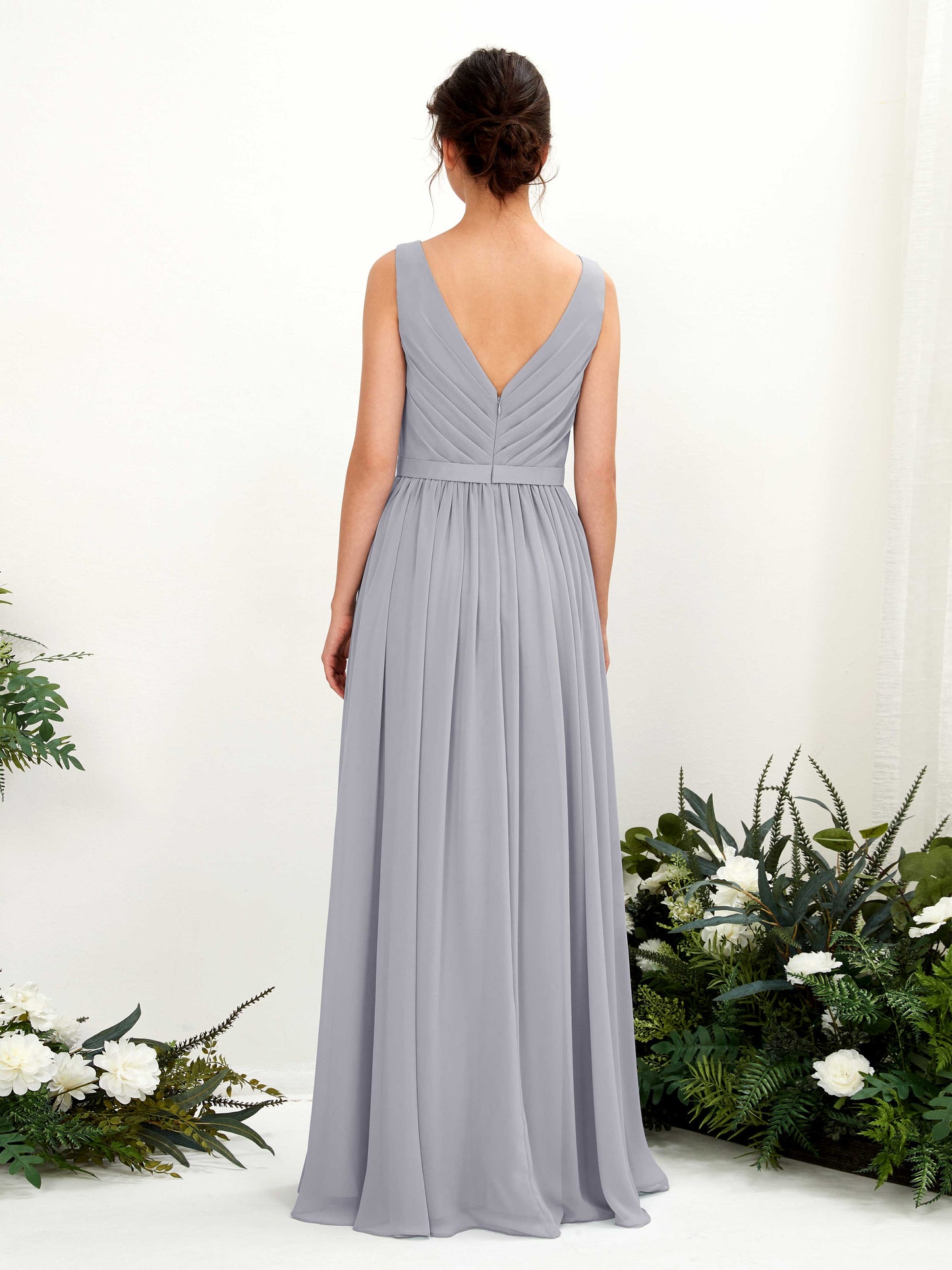 Barbara Dusty Lavender Sleeveless Maxi Dress