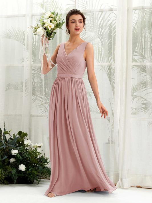 Barbara Dusty Rose Sleeveless Maxi Dress