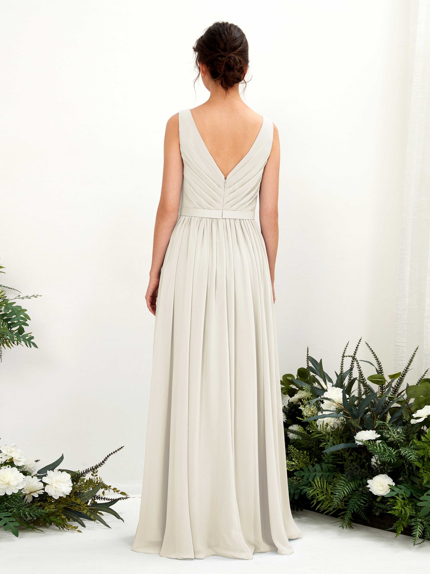 Barbara Ivory Sleeveless Maxi Dress