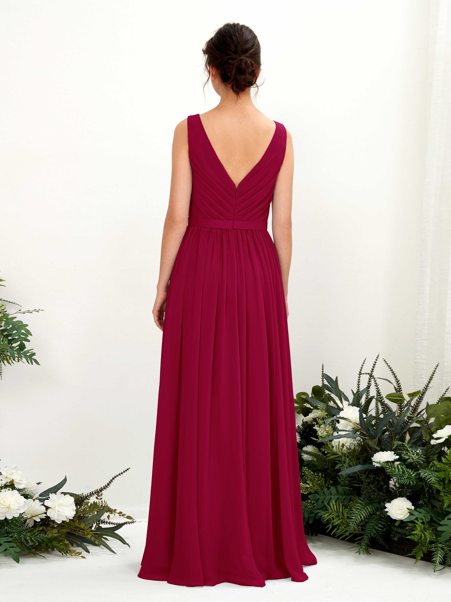 Barbara Jester Red Sleeveless Maxi Dress