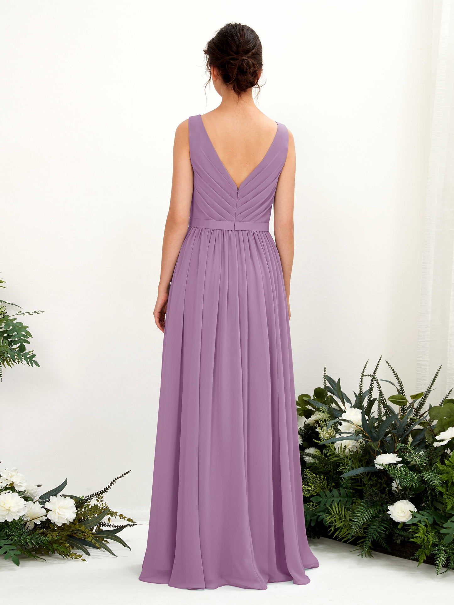 Barbara Orchid Mist Sleeveless Maxi Dress