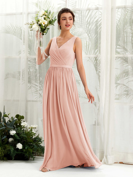 Barbara Pearl Pink Sleeveless Maxi Dress