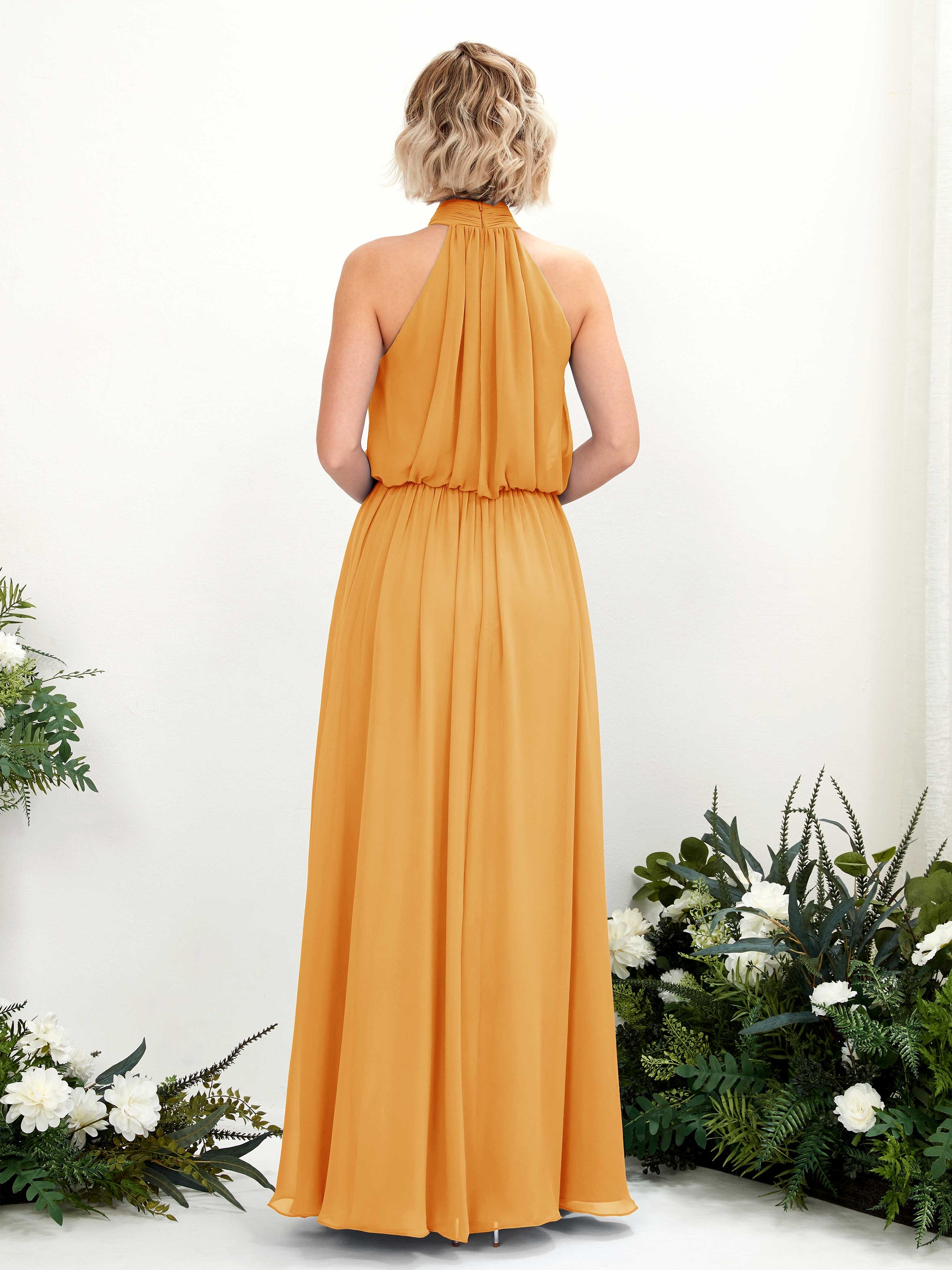 Bess Mango Halter Maxi Dress