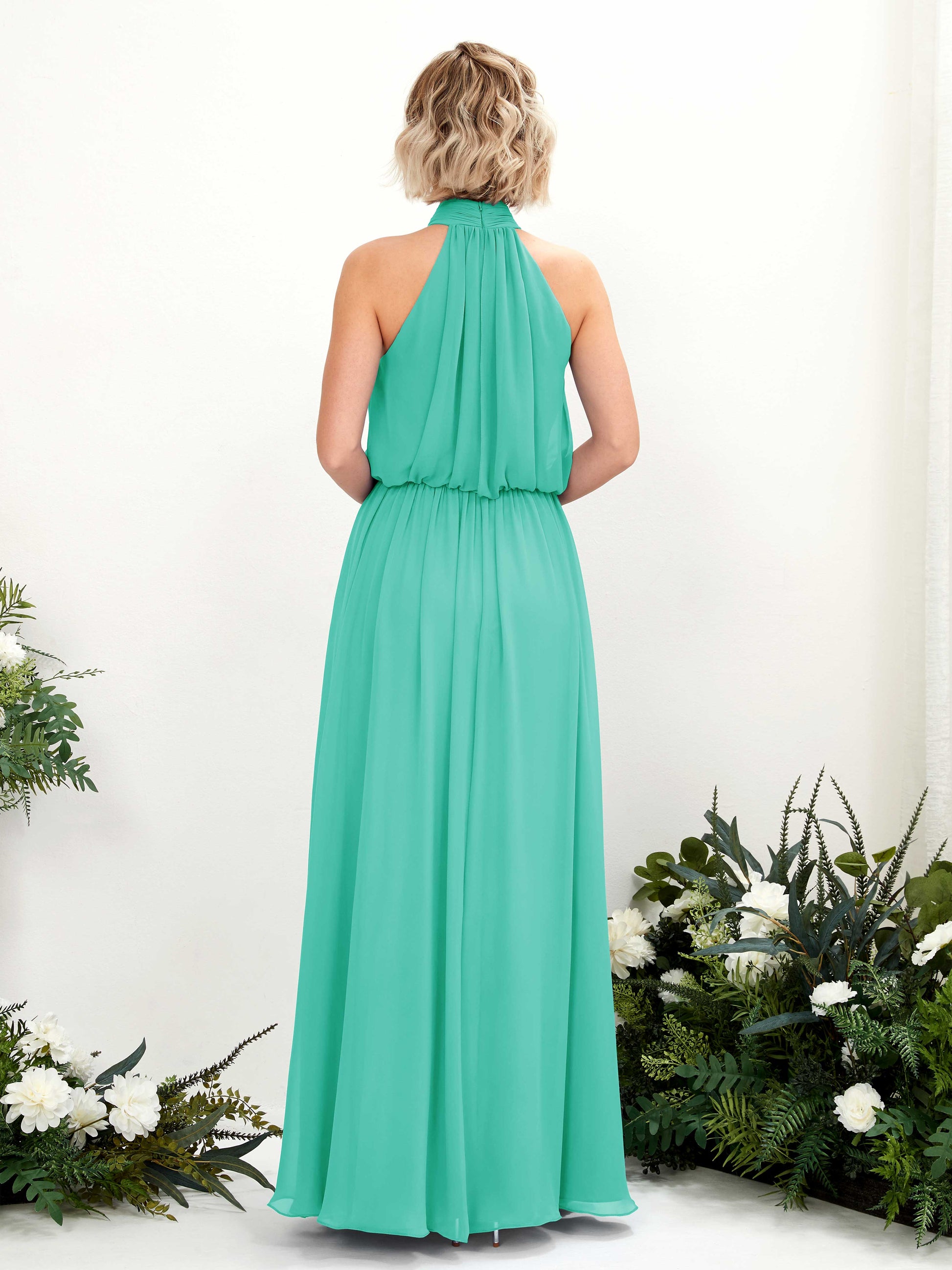 Bess Tiffany Halter Maxi Dress