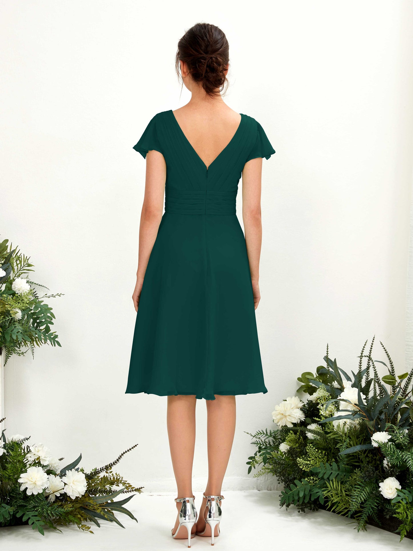 Betty Dark Emerald Midi Dress