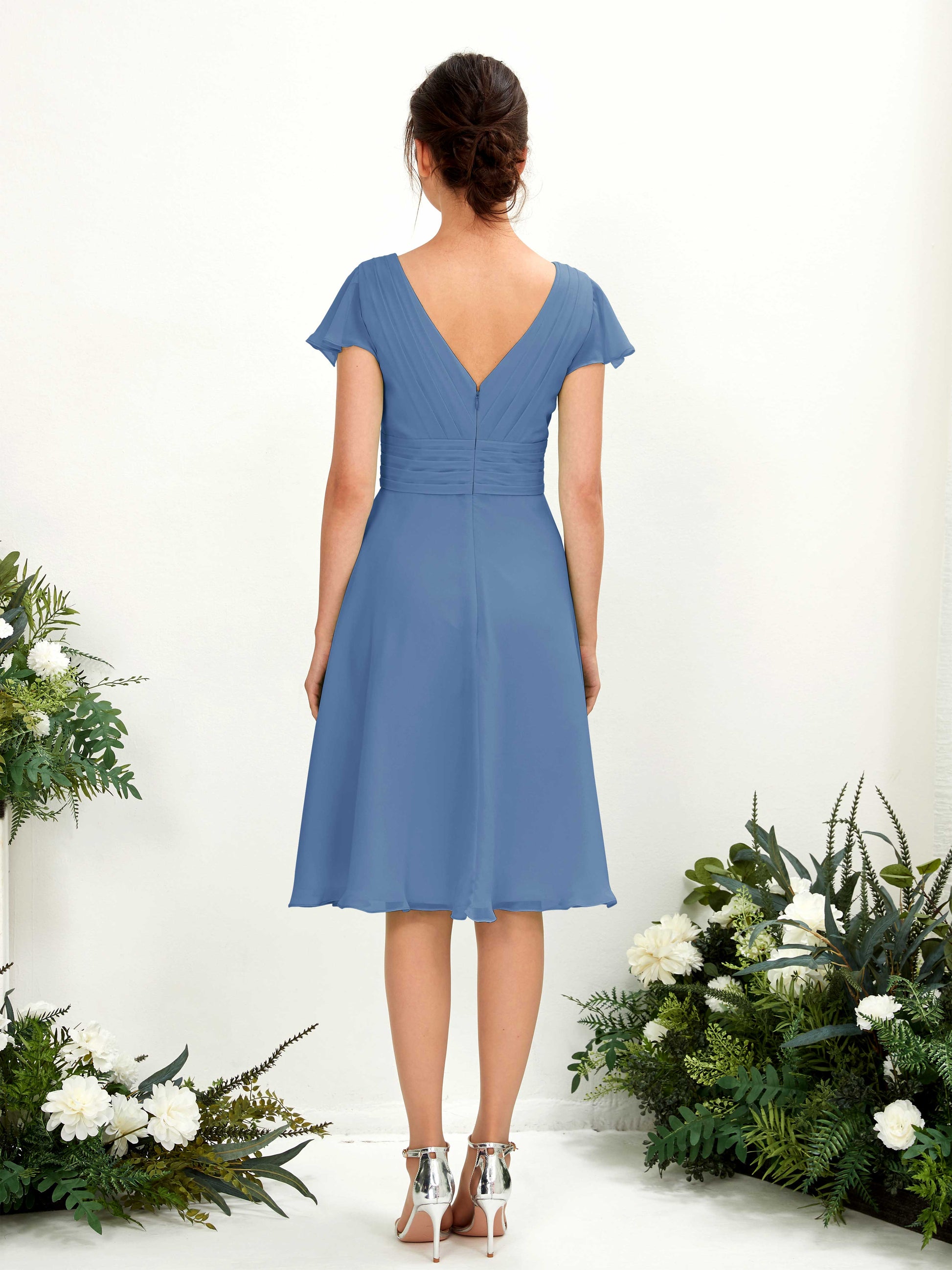 Betty Dusty Blue Midi Dress