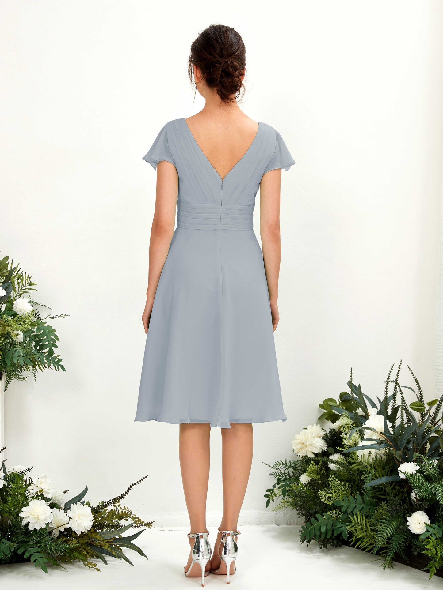 Betty Dusty Blue-Upgrade Midi Dress