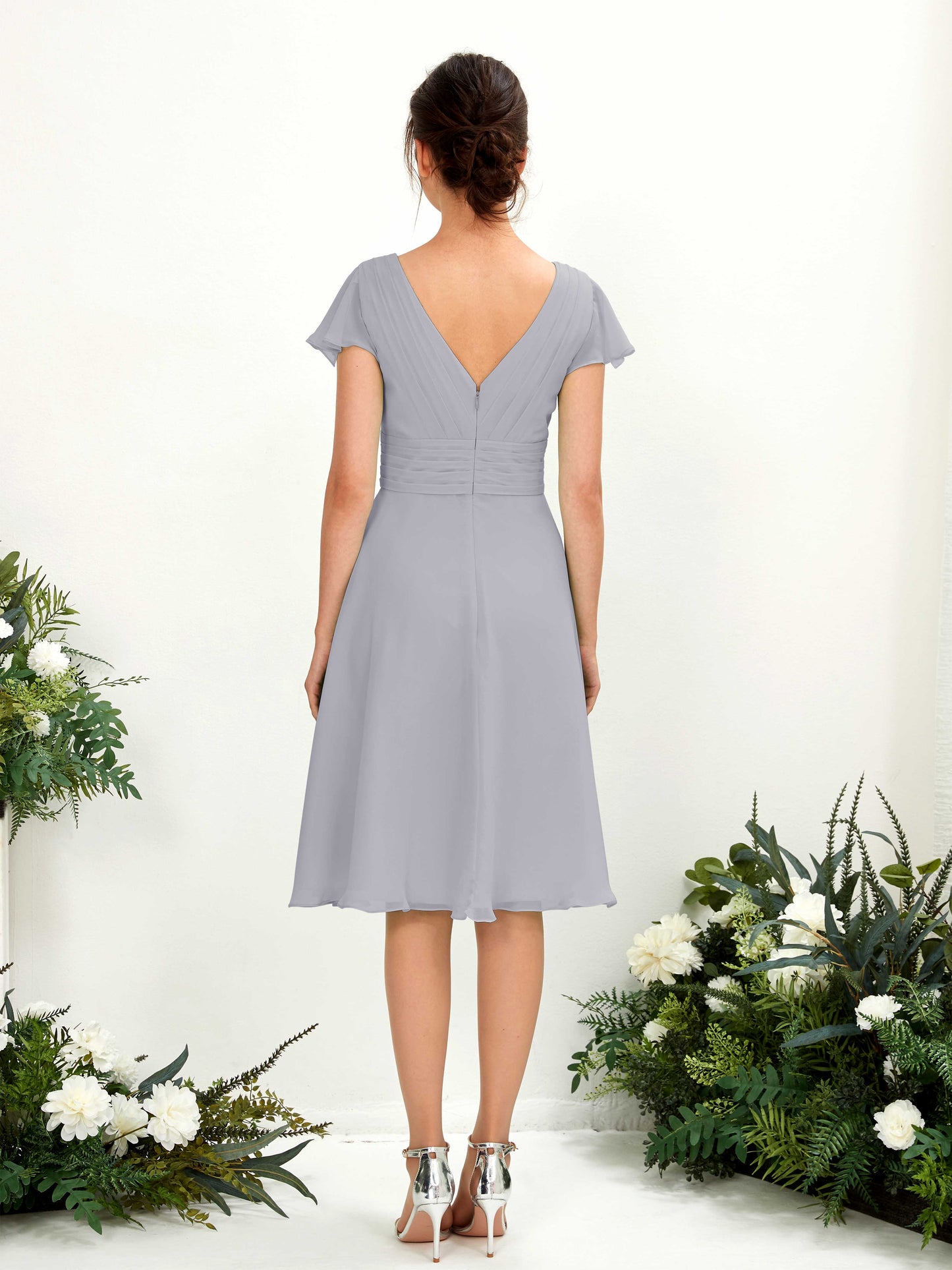 Betty Dusty Lavender Midi Dress