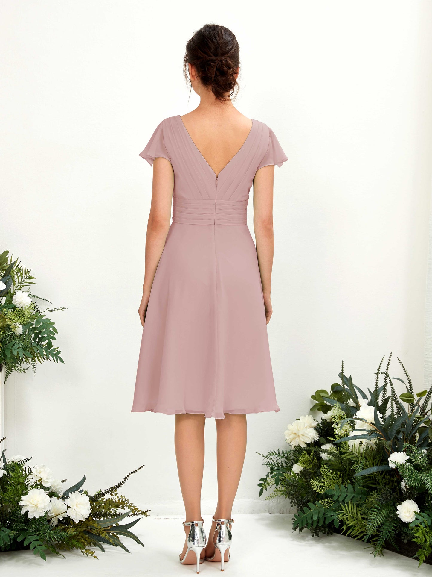 Betty Dusty Rose Midi Dress