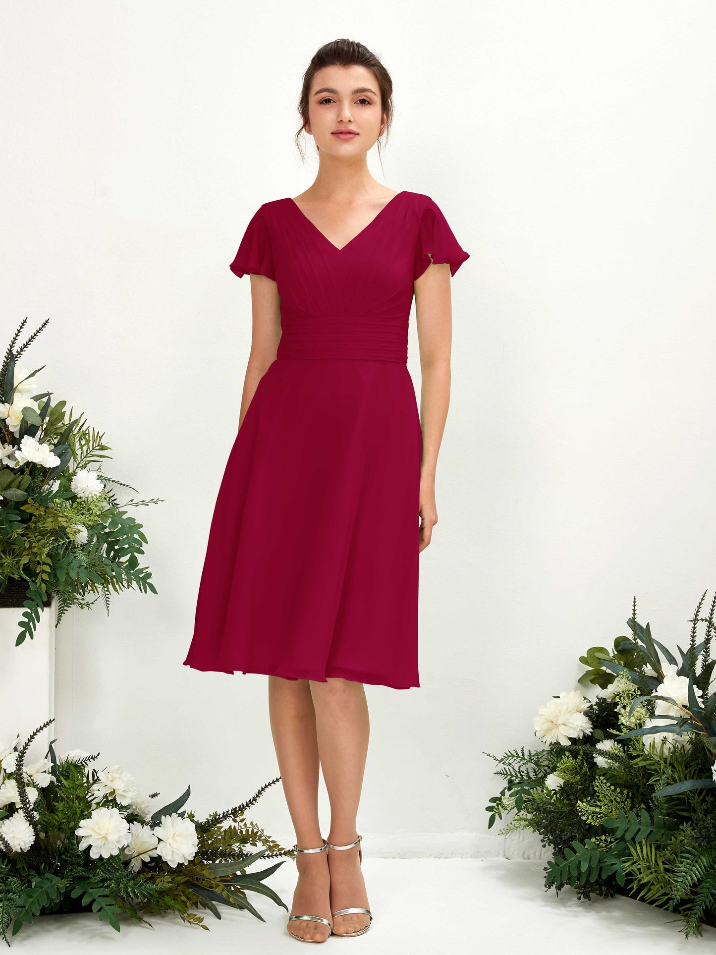 Betty Jester Red Midi Dress