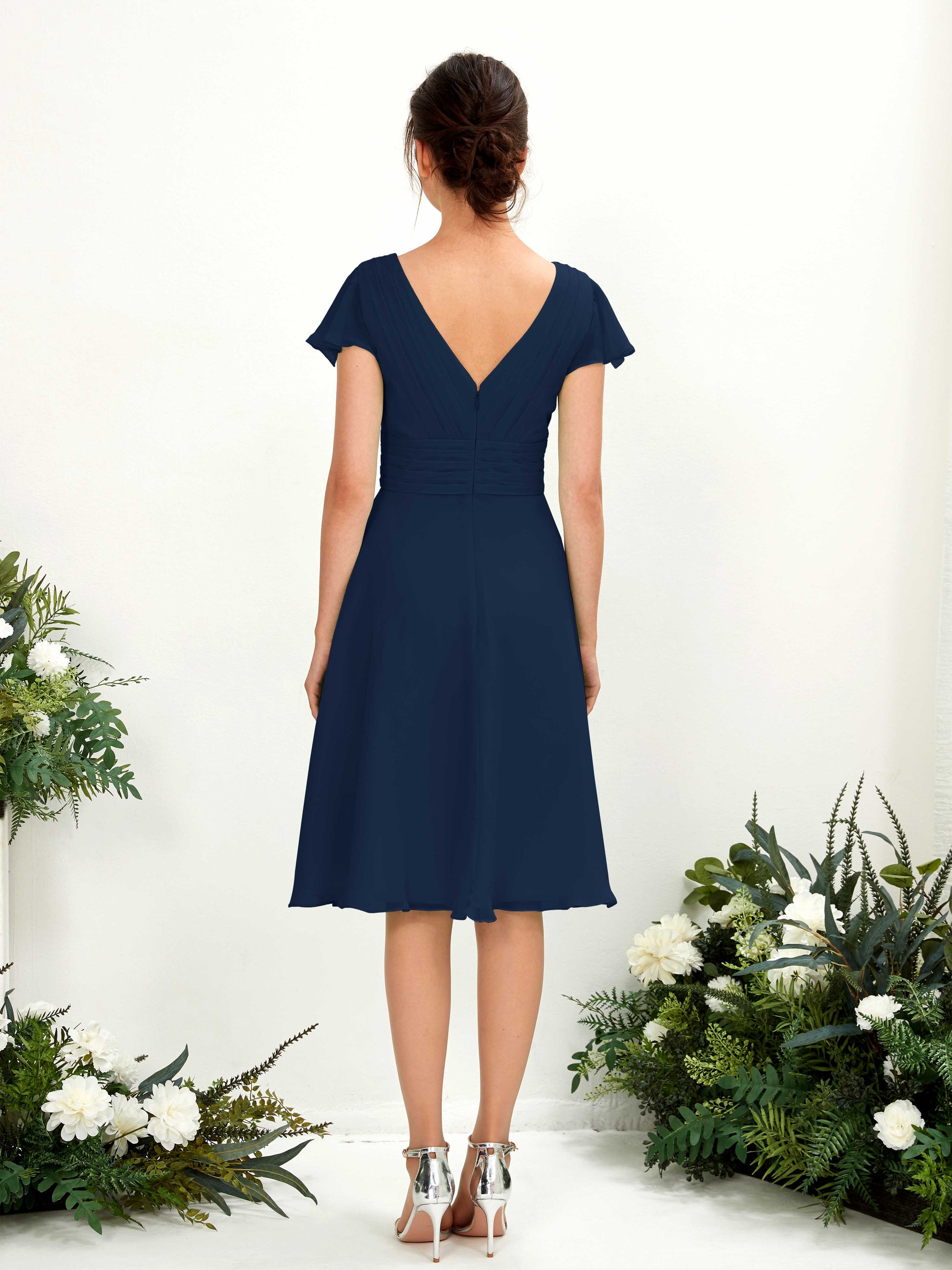 Betty Navy Midi Dress