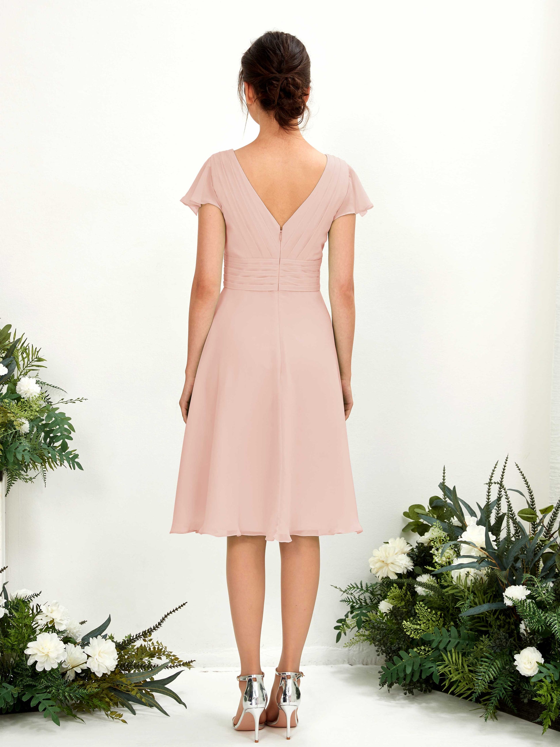 Betty Pearl Pink Midi Dress