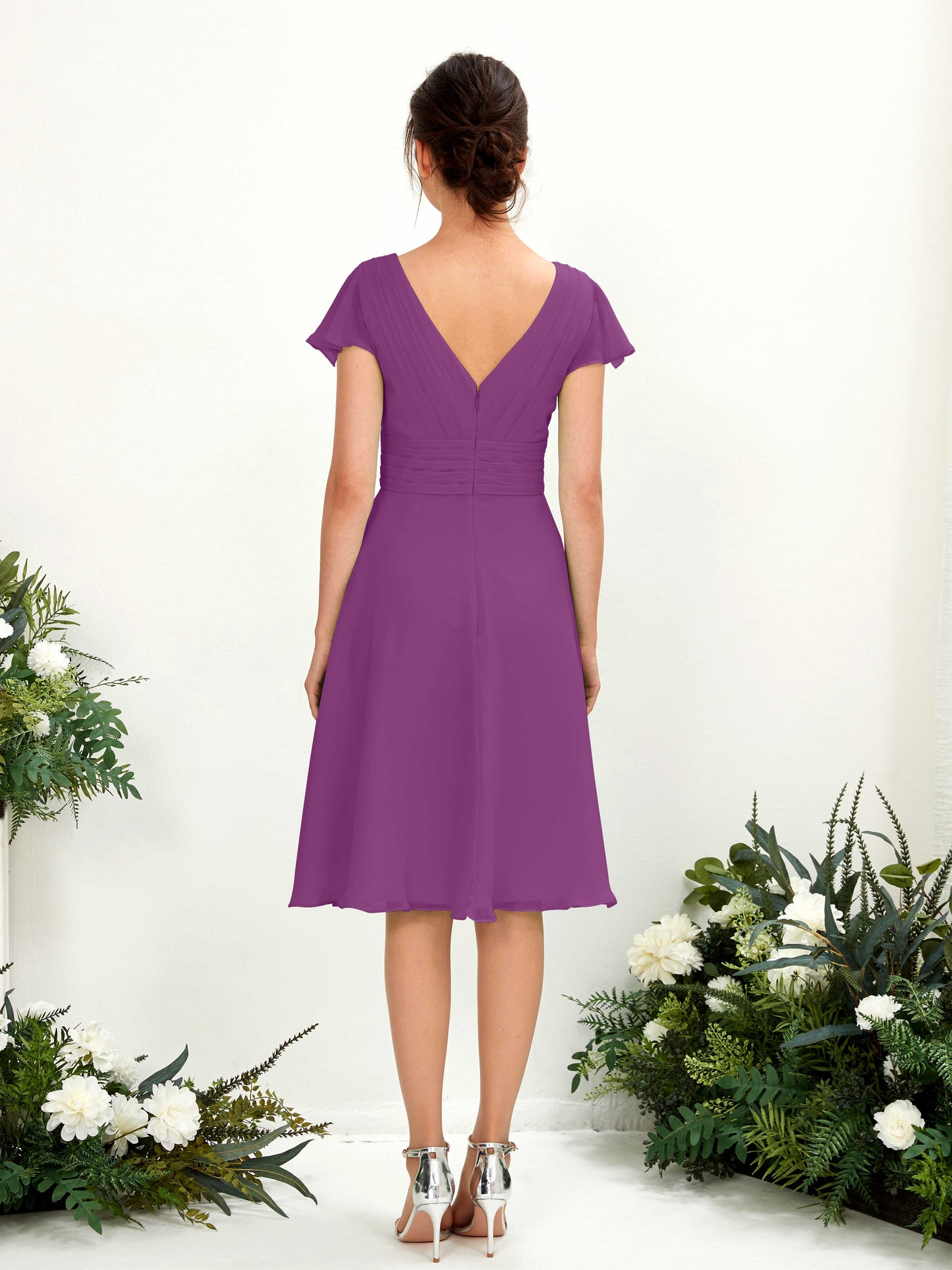 Betty Purple Midi Dress