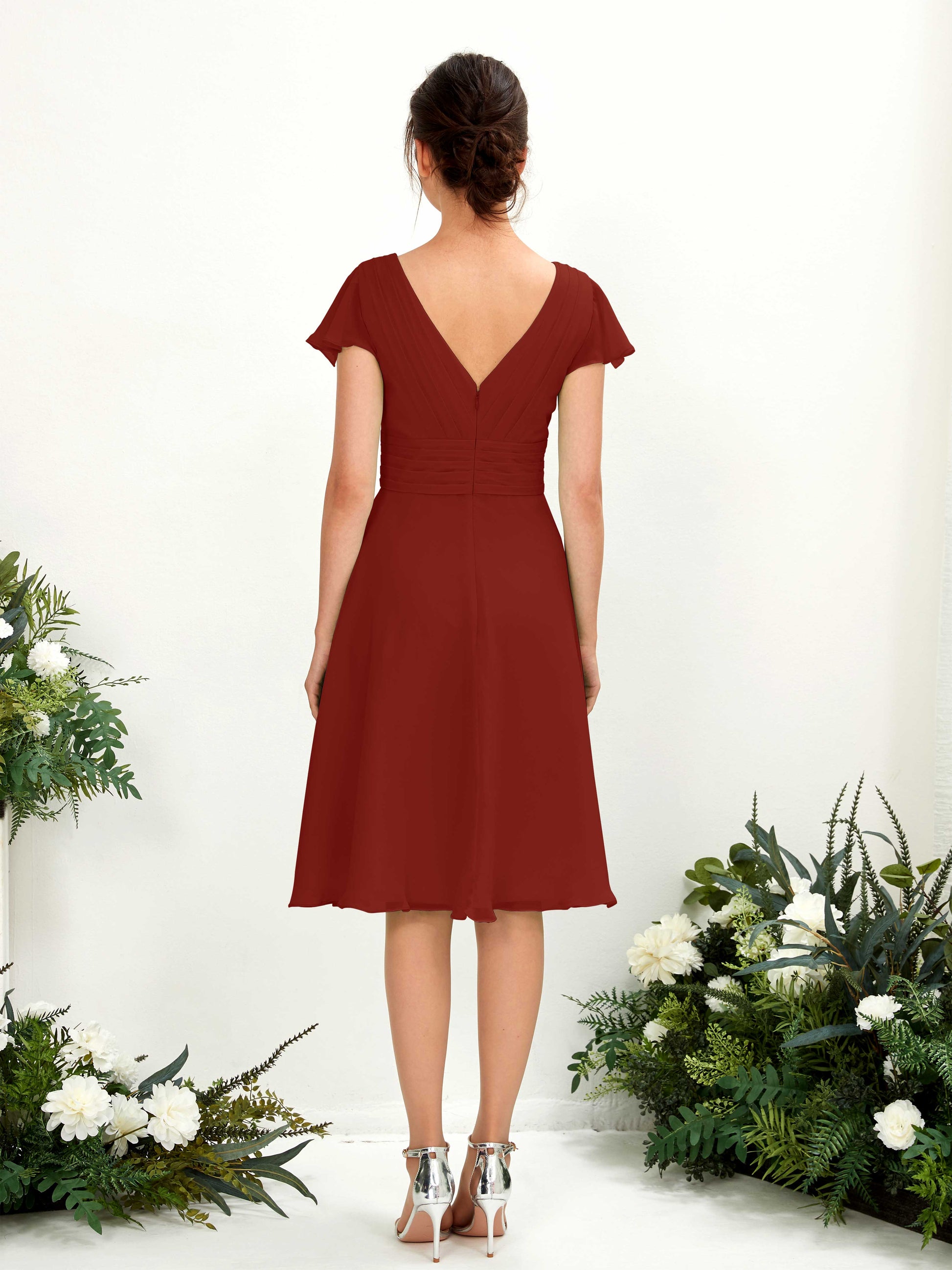 Betty Rust Midi Dress