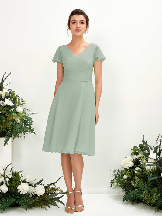 Betty Sage Green Midi Dress