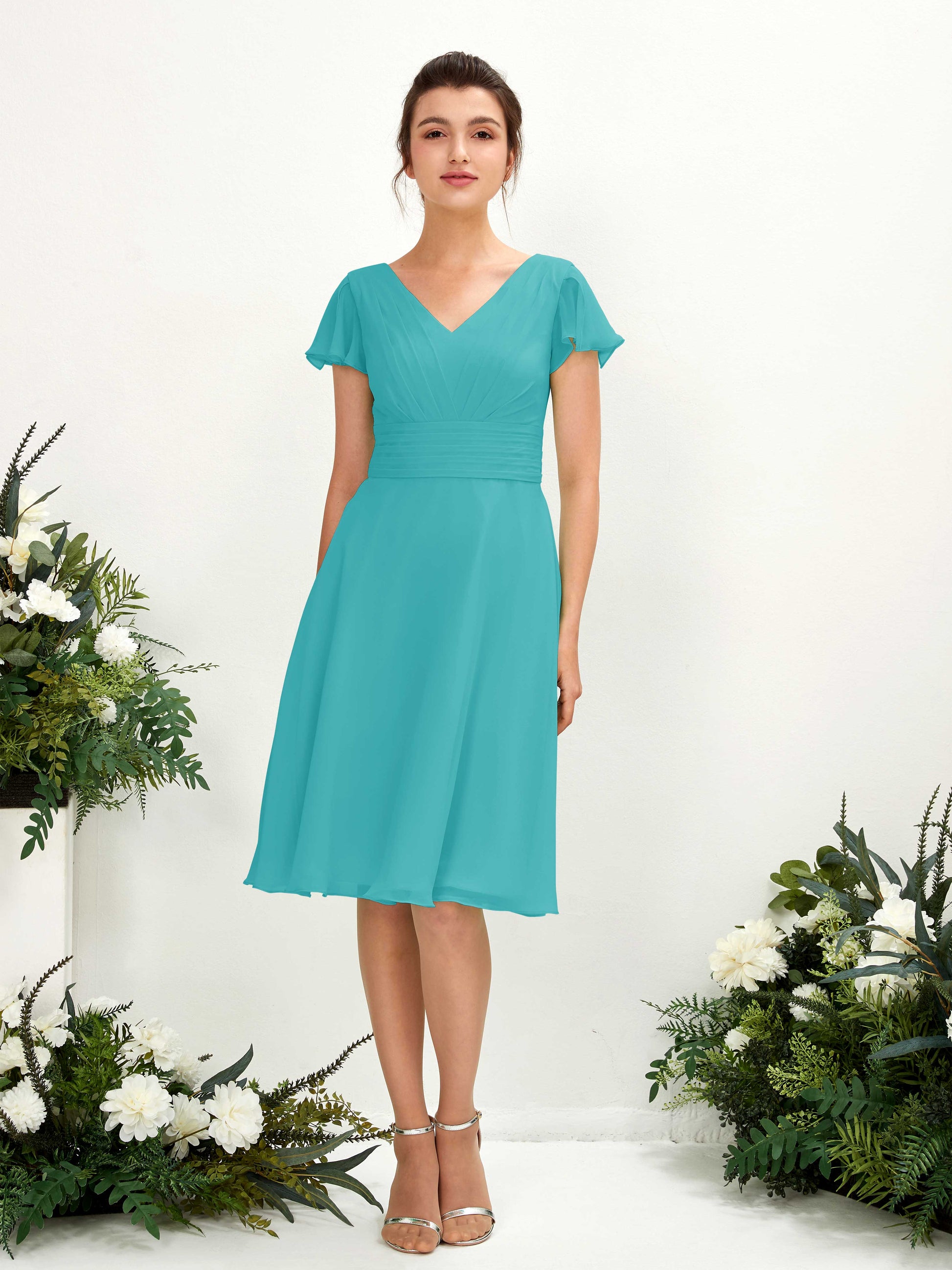 Betty Turquoise Midi Dress