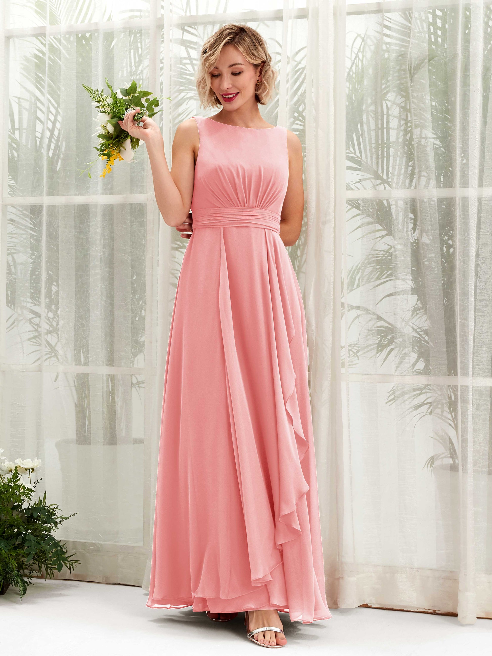 Brianna Ballet Pink Sleeveless Maxi Dress