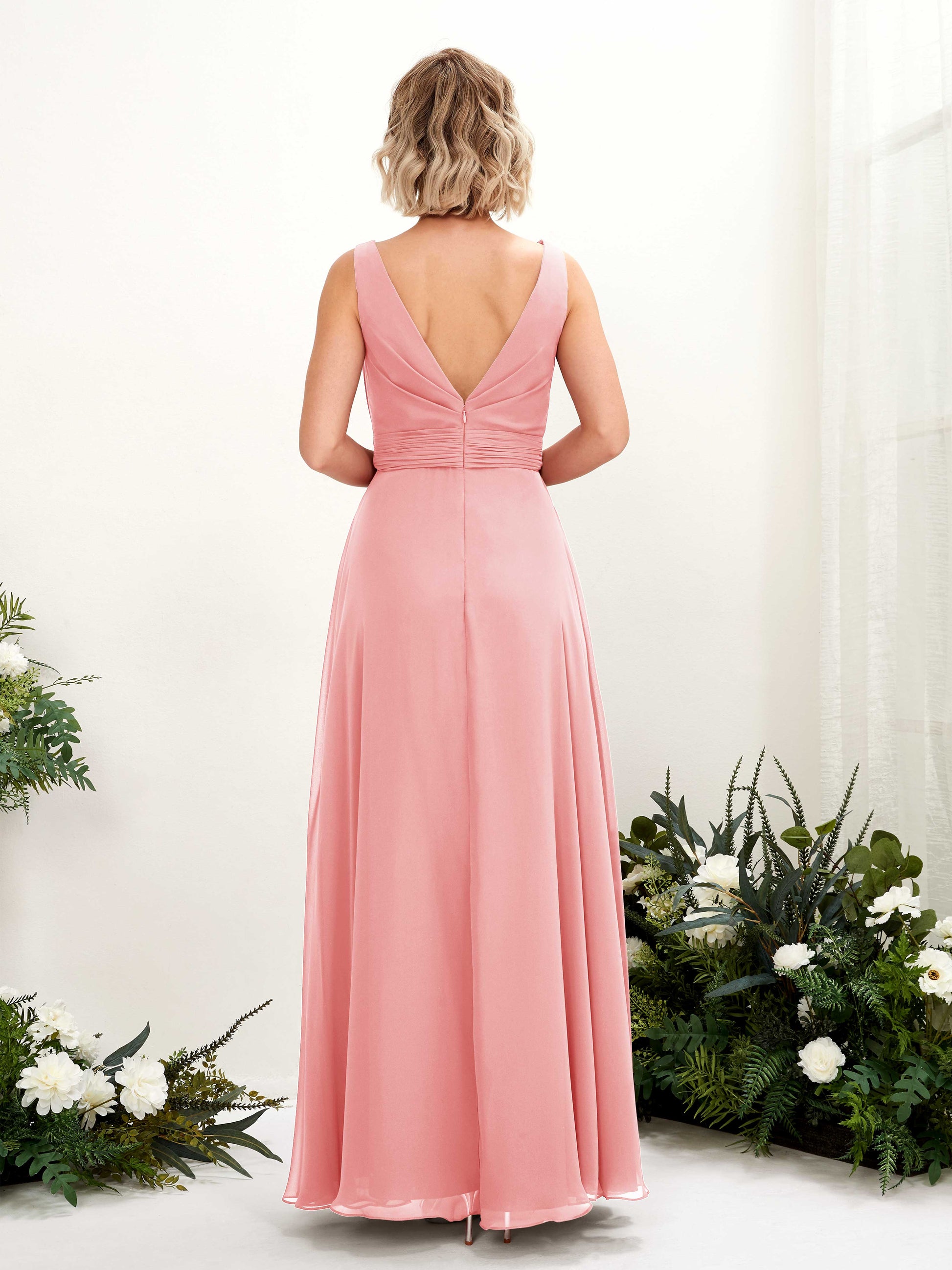 Brianna Ballet Pink Sleeveless Maxi Dress