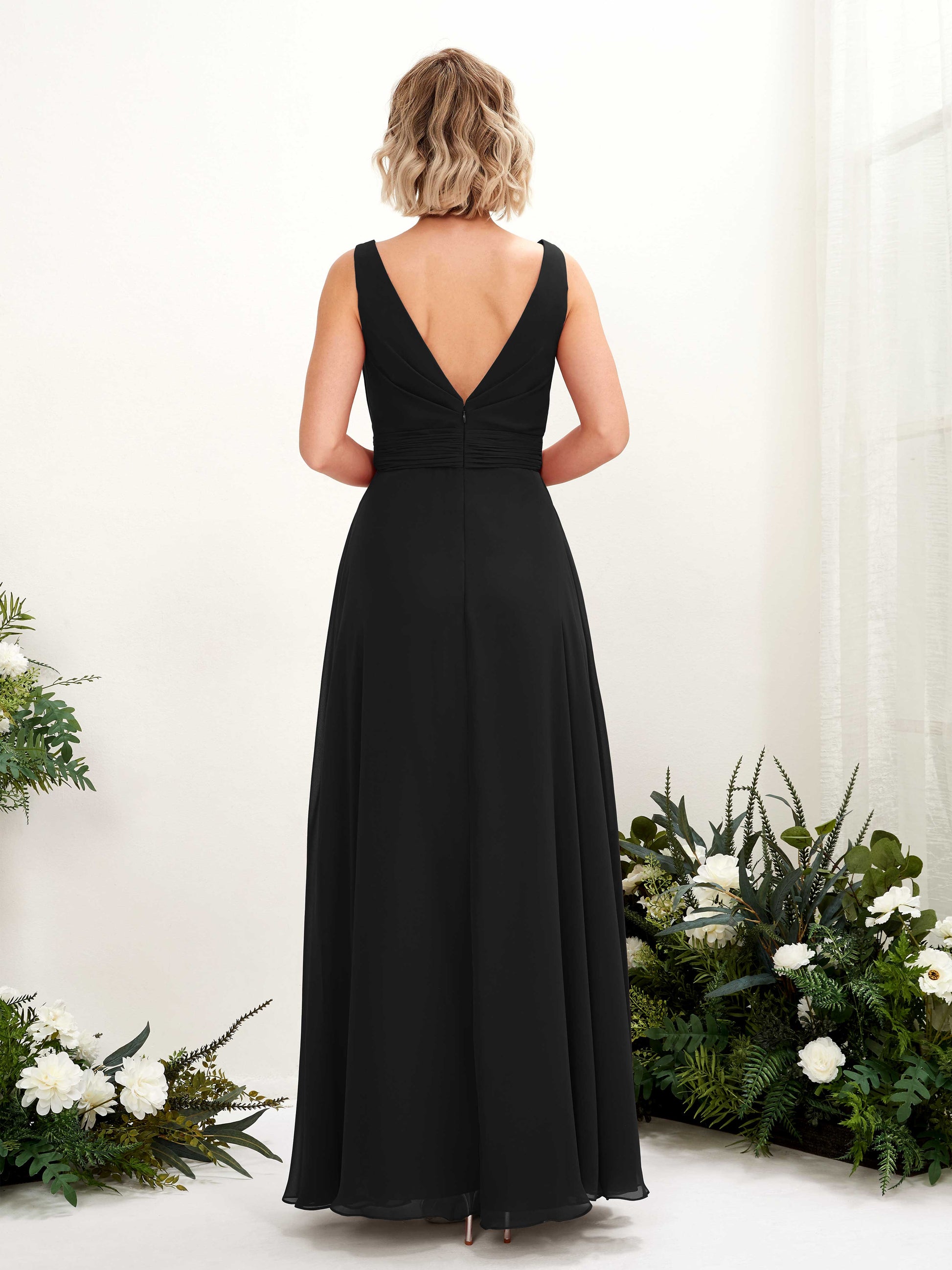 Brianna Black Sleeveless Maxi Dress