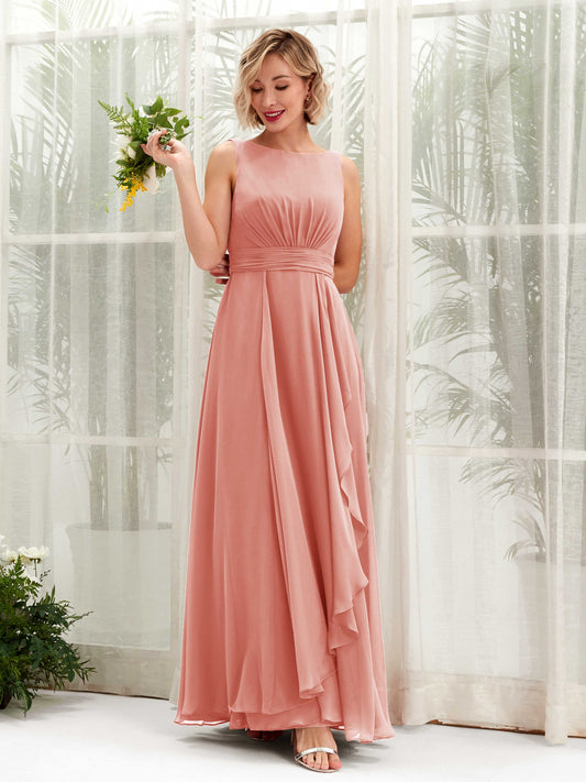 Brianna Champagne Rose Sleeveless Maxi Dress