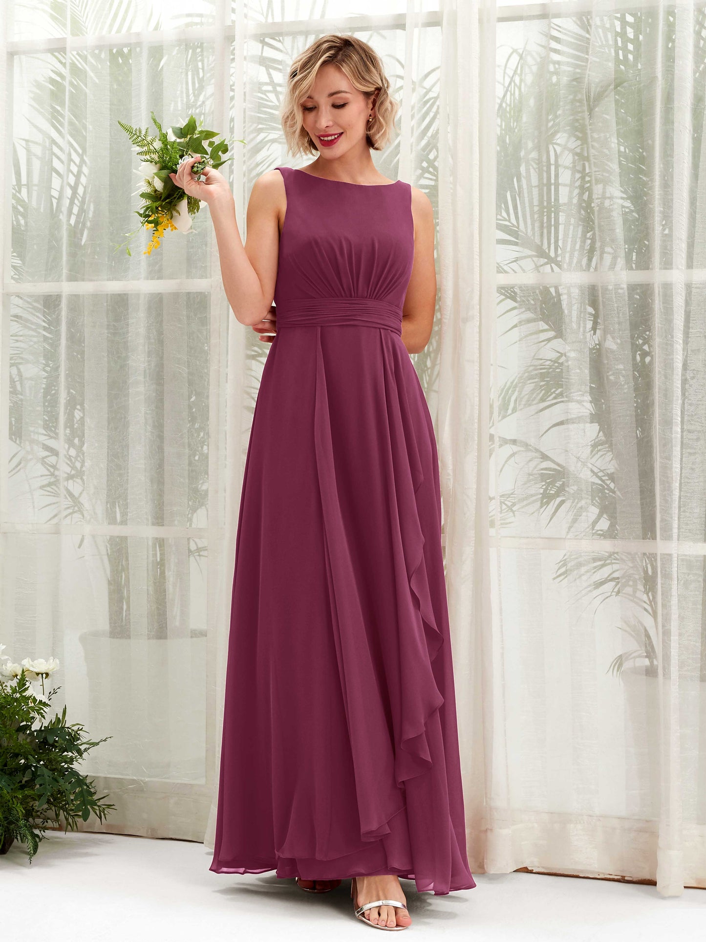 Brianna Chianti Sleeveless Maxi Dress