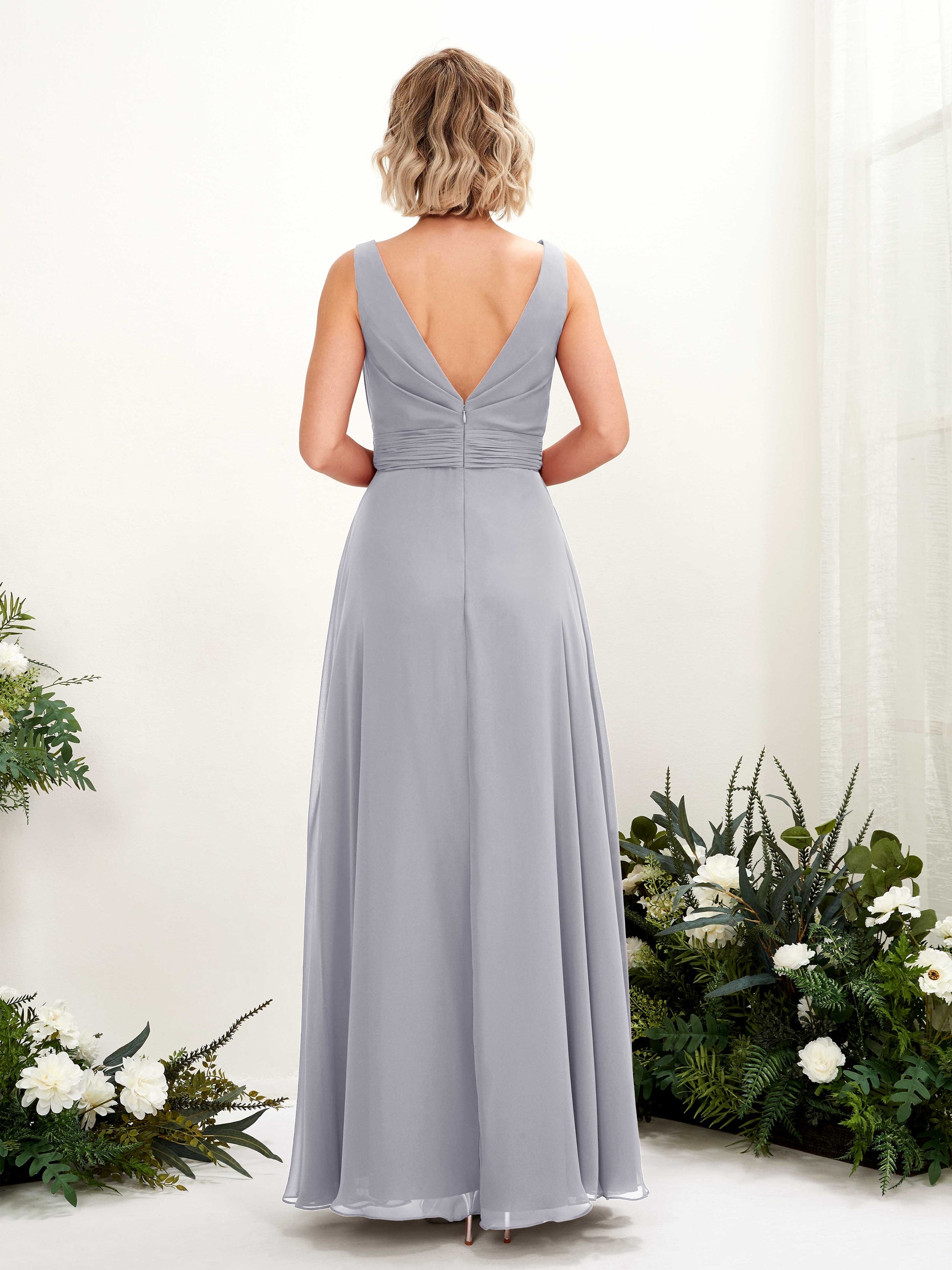 Brianna Dusty Lavender Sleeveless Maxi Dress